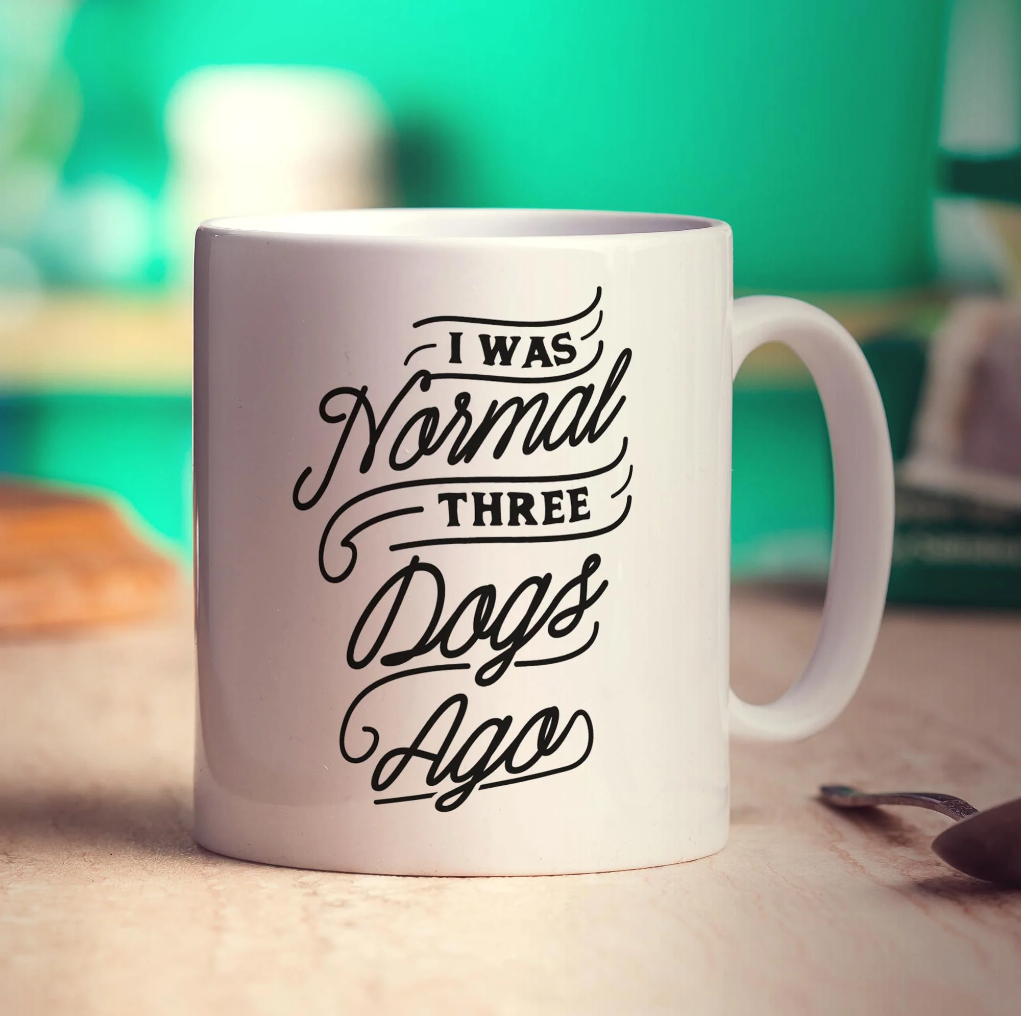 I Was Normal Three Dogs Ago Mug - Image 3
