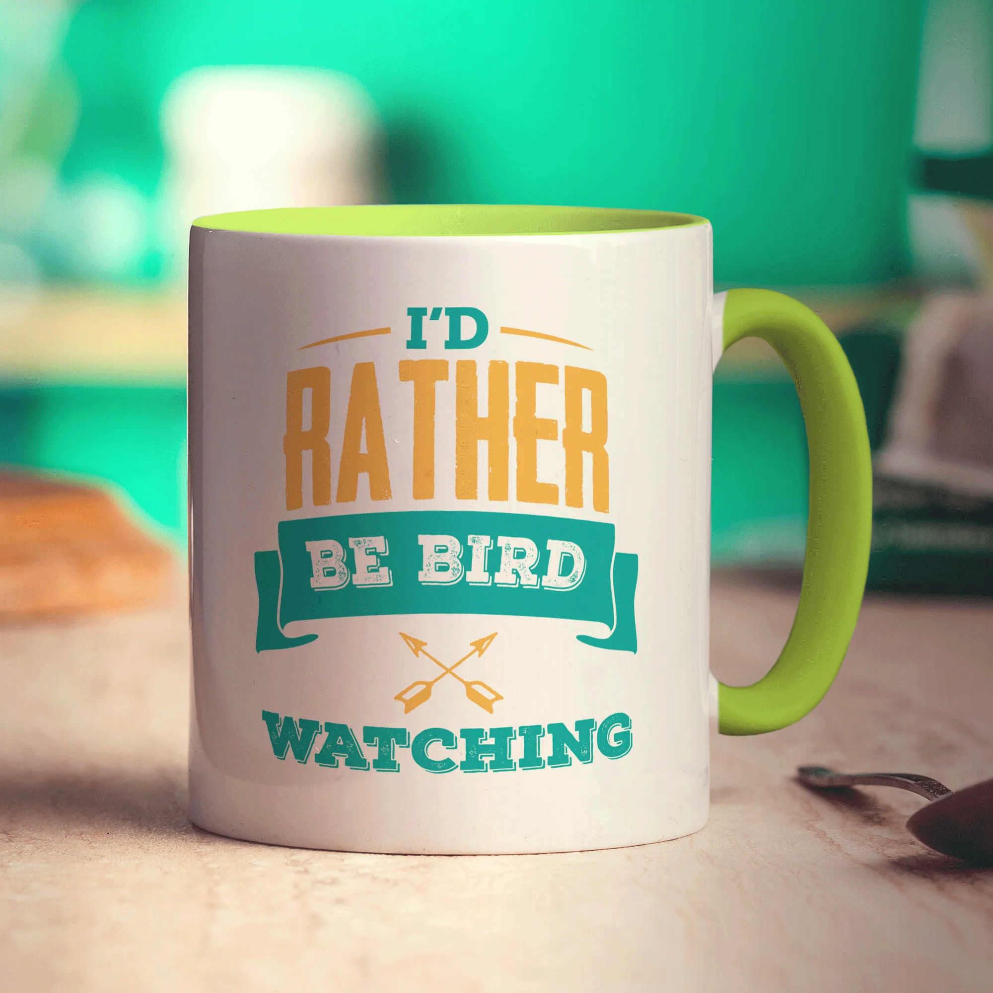 I'd Rather Be Bird Watching Mug - Image 7