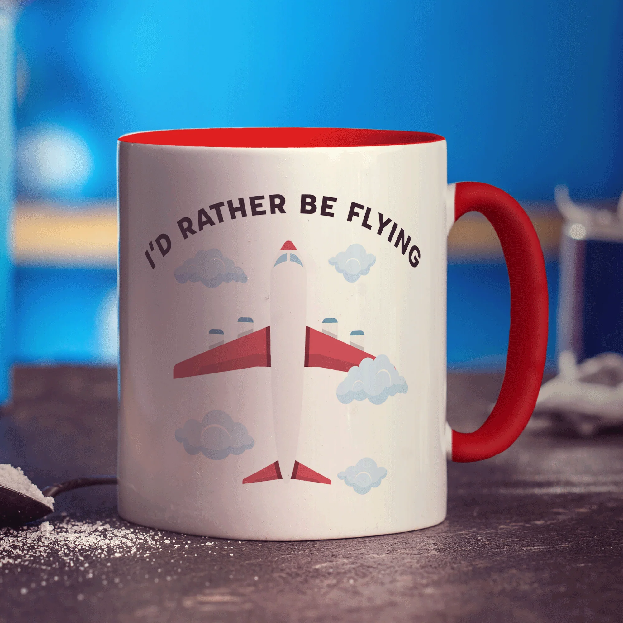 I'd Rather be Flying Pilot Mug - Image 13