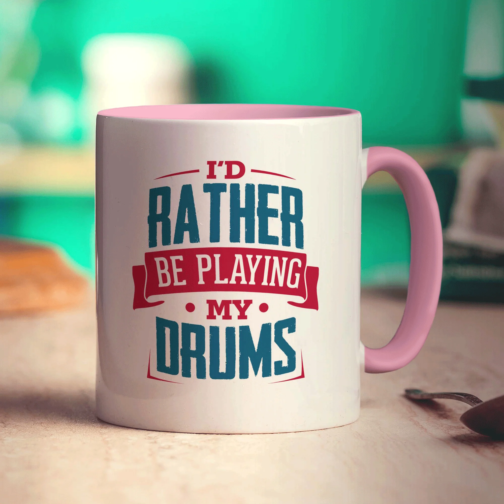 I'd Rather Be Playing My Drums Mug - Image 9