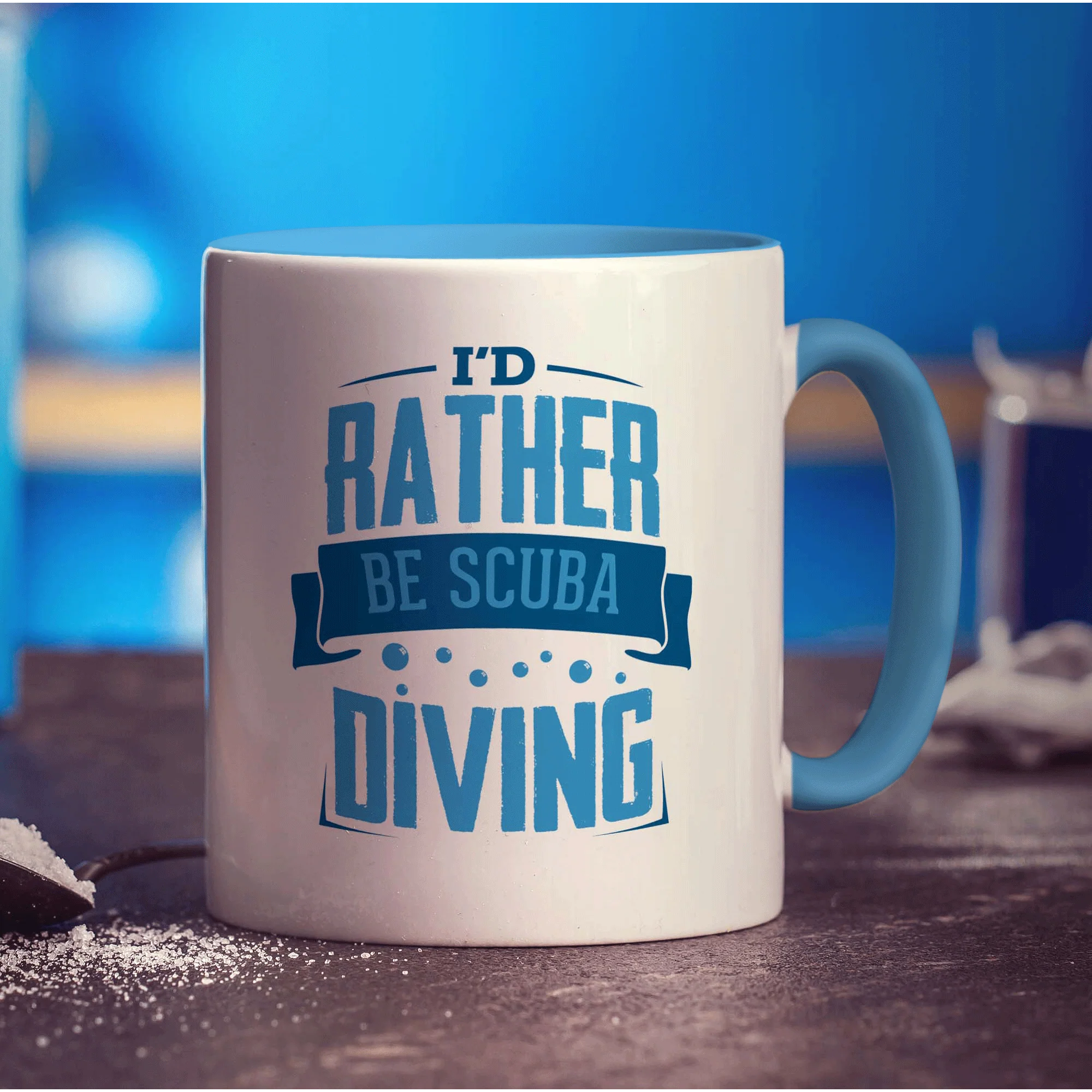I'd Rather Be Scuba Diving Mug - Image 8