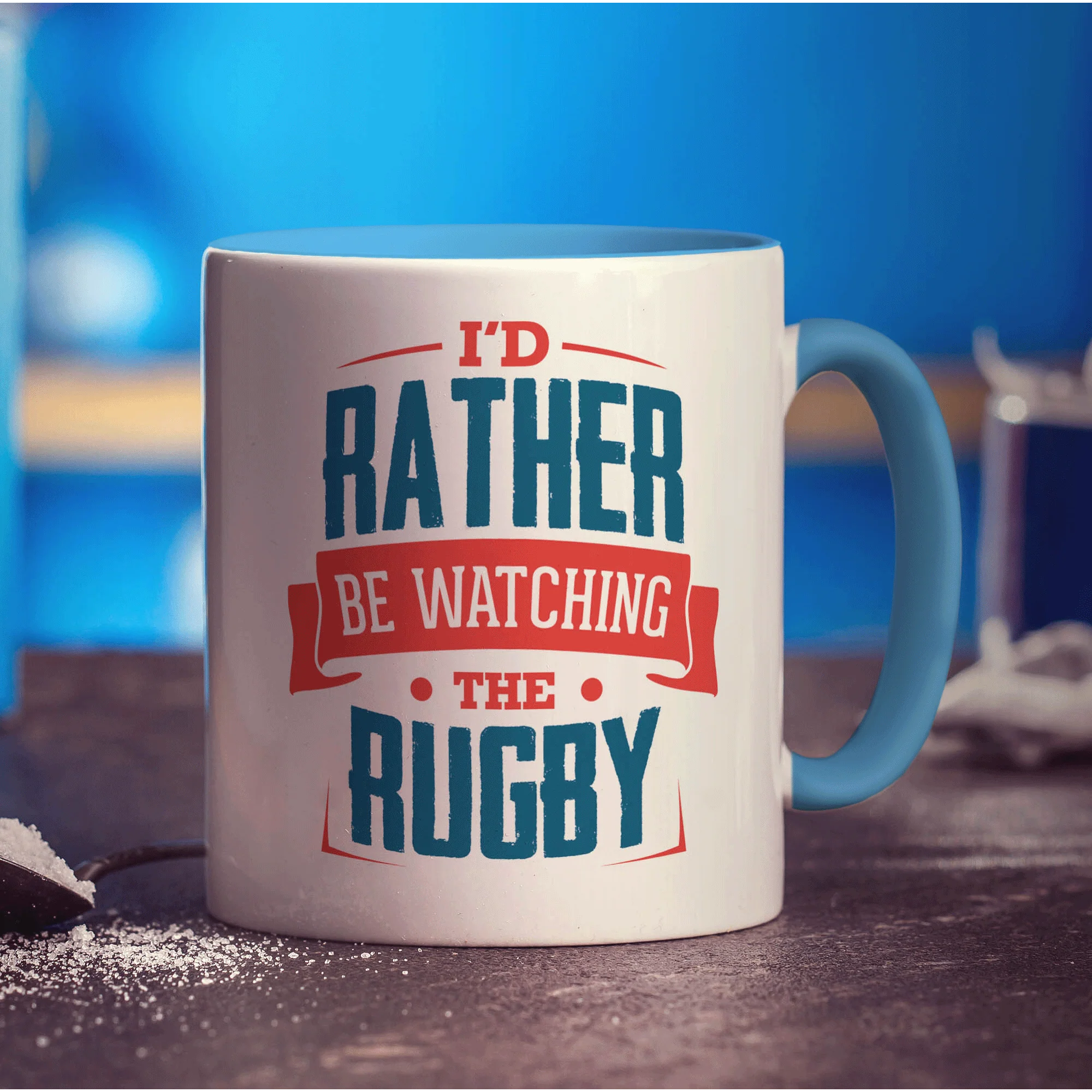 I'd Rather Be Watching The Rugby Mug - Image 8