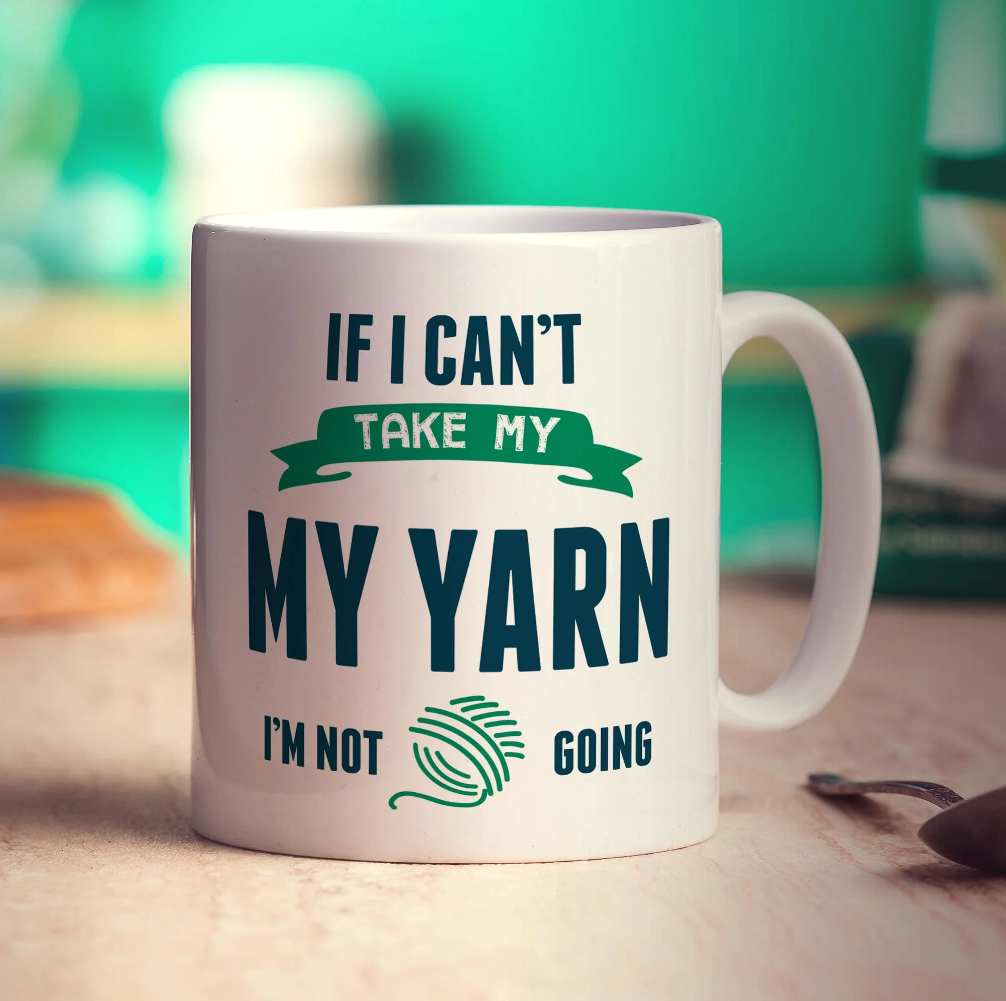 If I Can't Take My Yarn I'm Not Going Mug - Image 3
