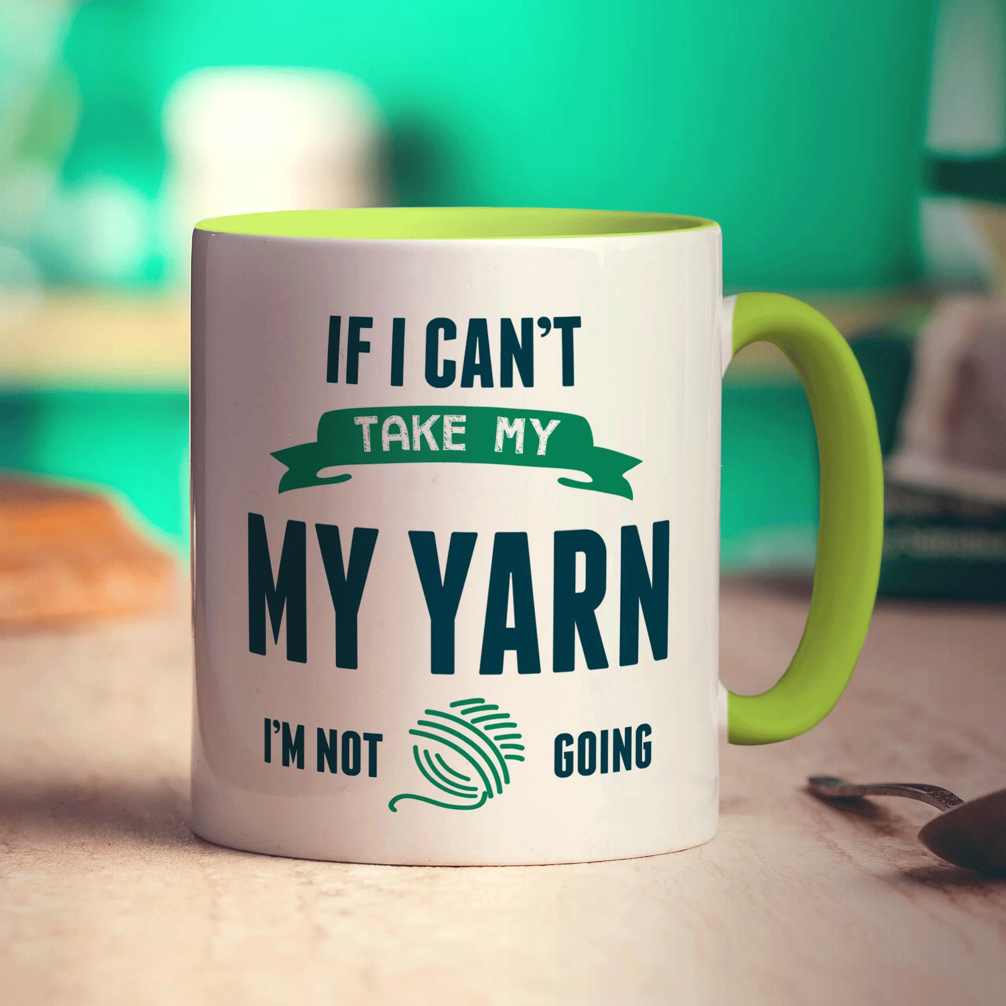 If I Can't Take My Yarn I'm Not Going Mug - Image 7