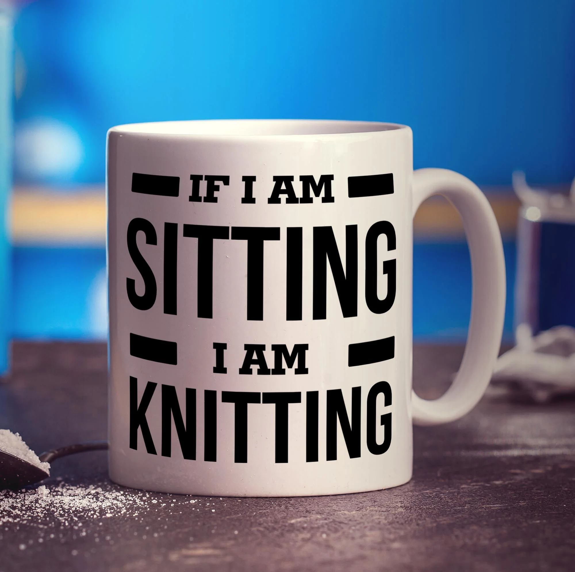 If I'm Sitting, I'm Knitting Mug