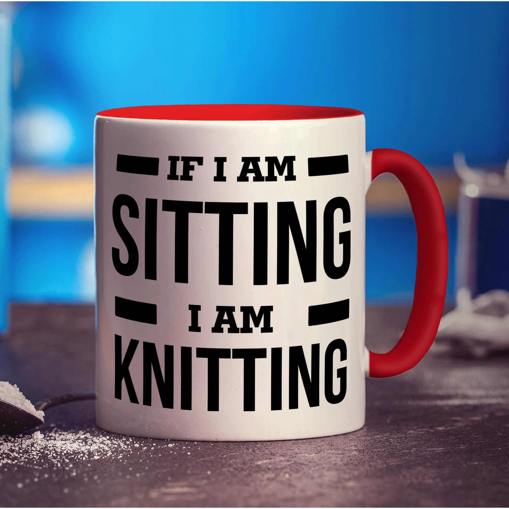 If I'm Sitting, I'm Knitting Mug - Image 11