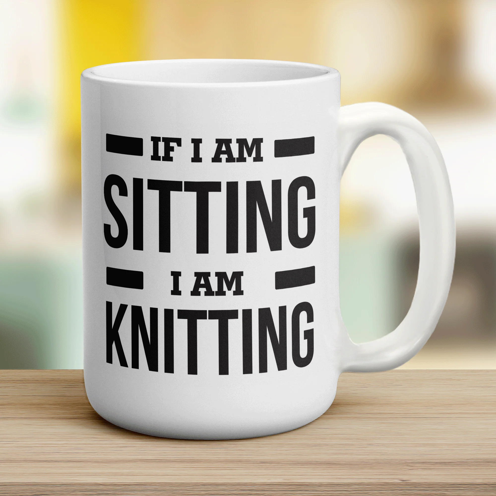 If I'm Sitting, I'm Knitting Mug - Image 12