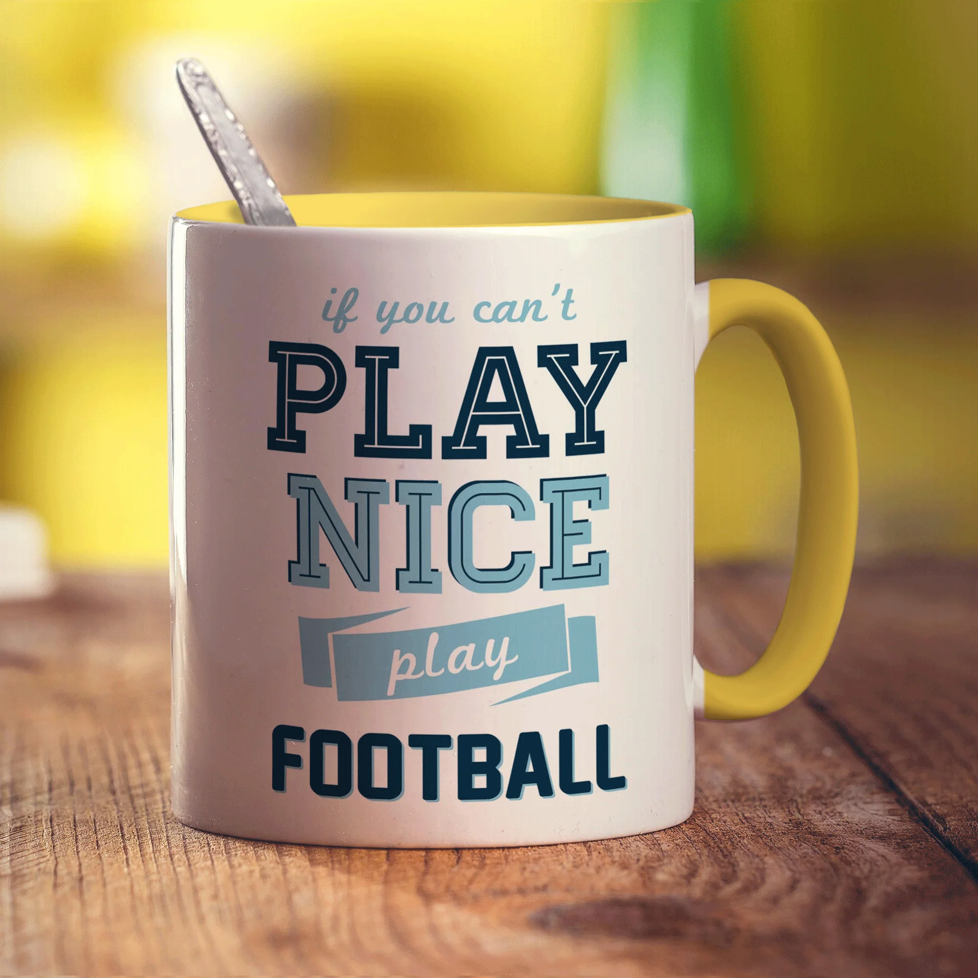 If You Can't Play Nice, Play Football Mug - Image 5