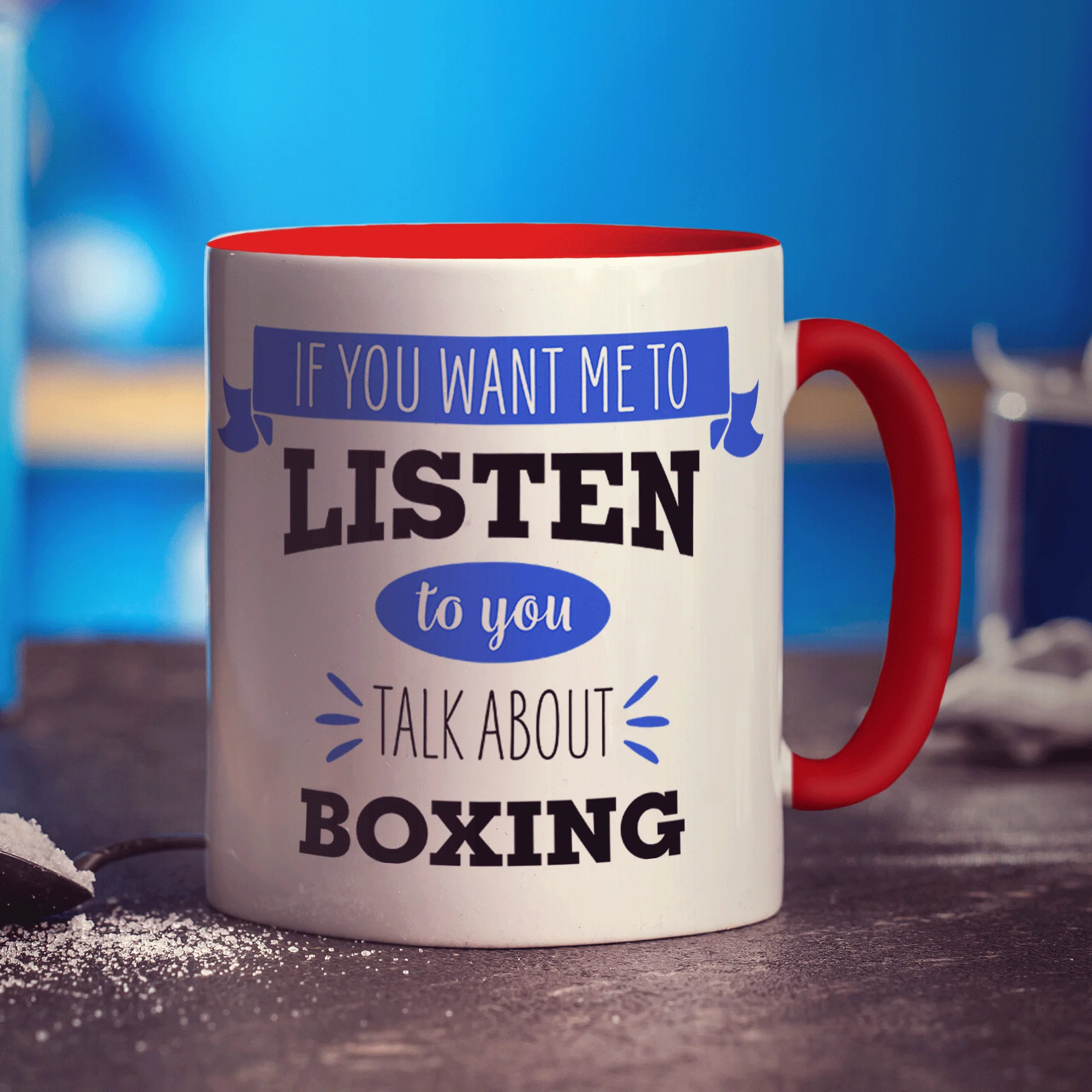 If You Want Me To Listen To You Talk About Boxing Mug - Image 9