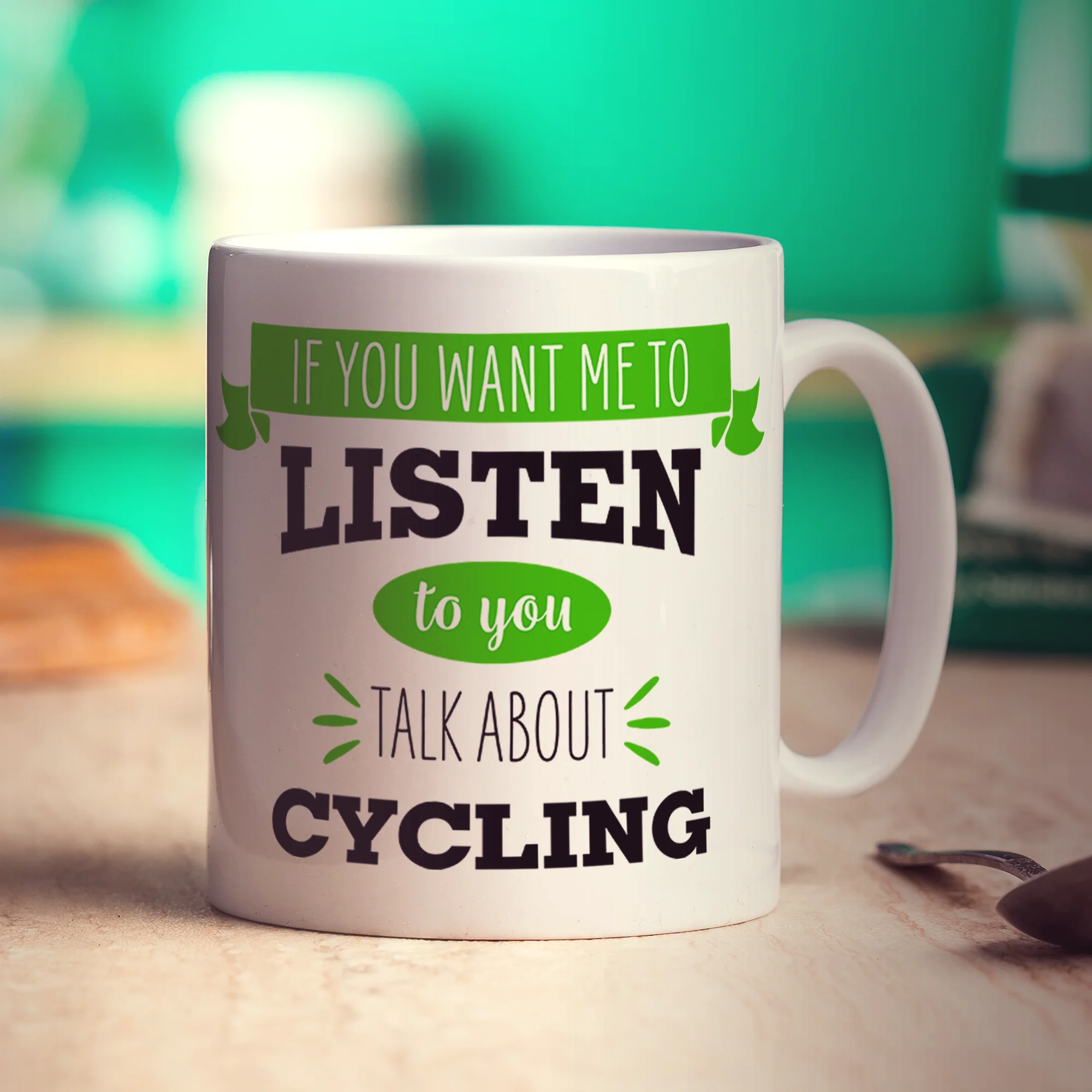 If You Want Me To Listen To You Talk About Cycling Mug - Image 2
