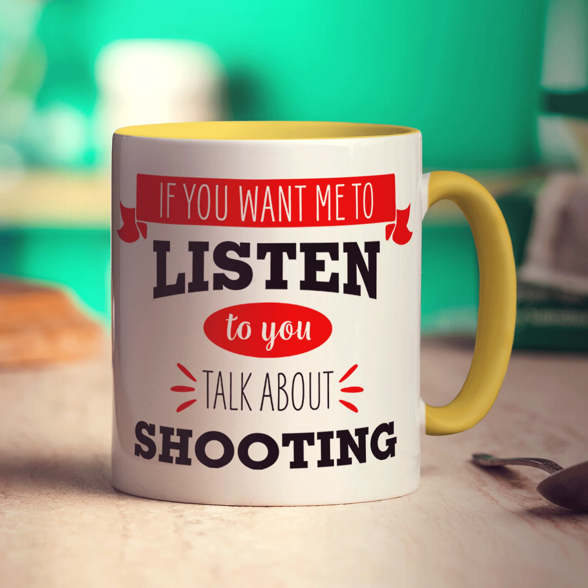If You Want Me To Listen To You Talk About Shooting Mug - Image 3