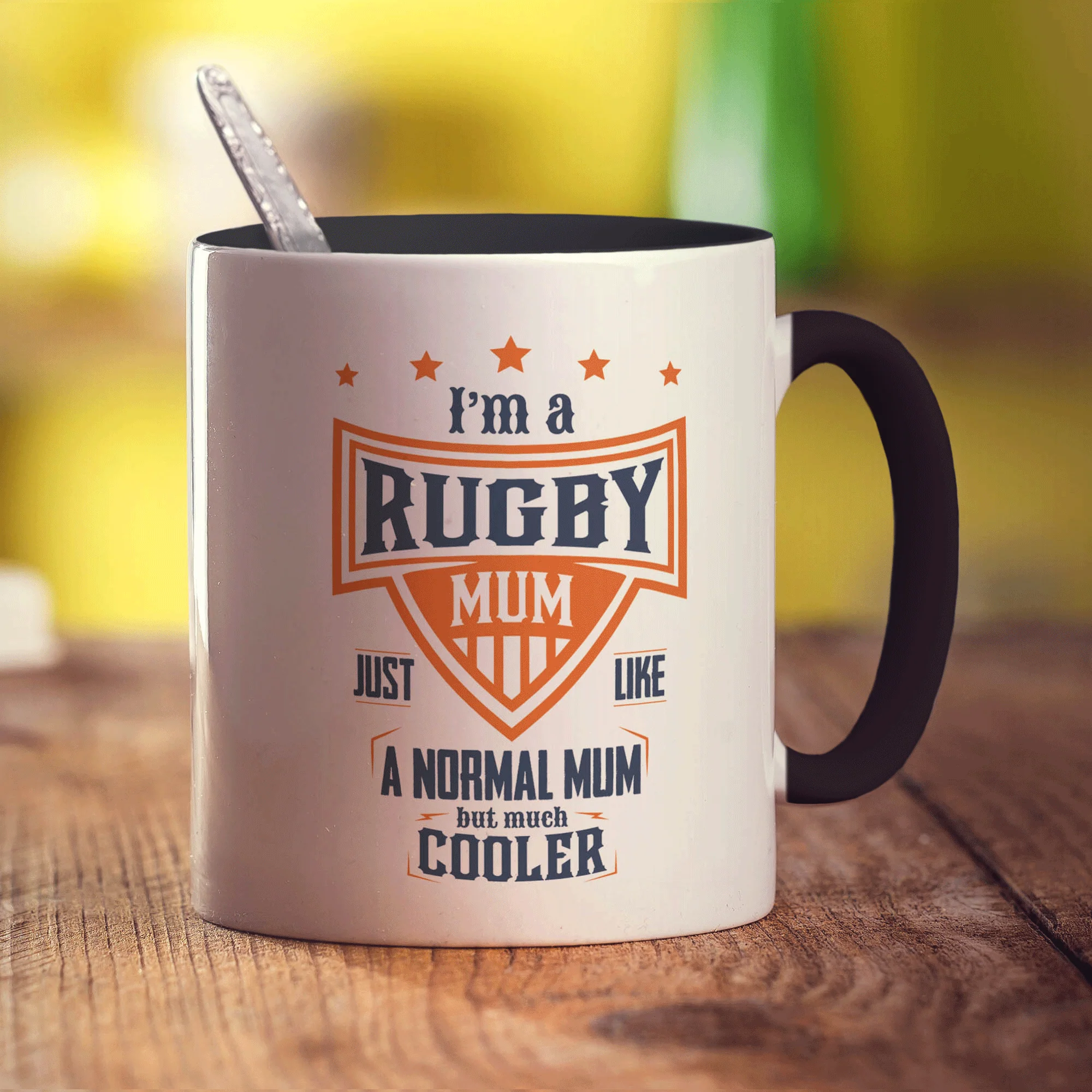 I'm a Rugby Mum Just Like a Normal Mum but Much Cooler Mug - Image 10