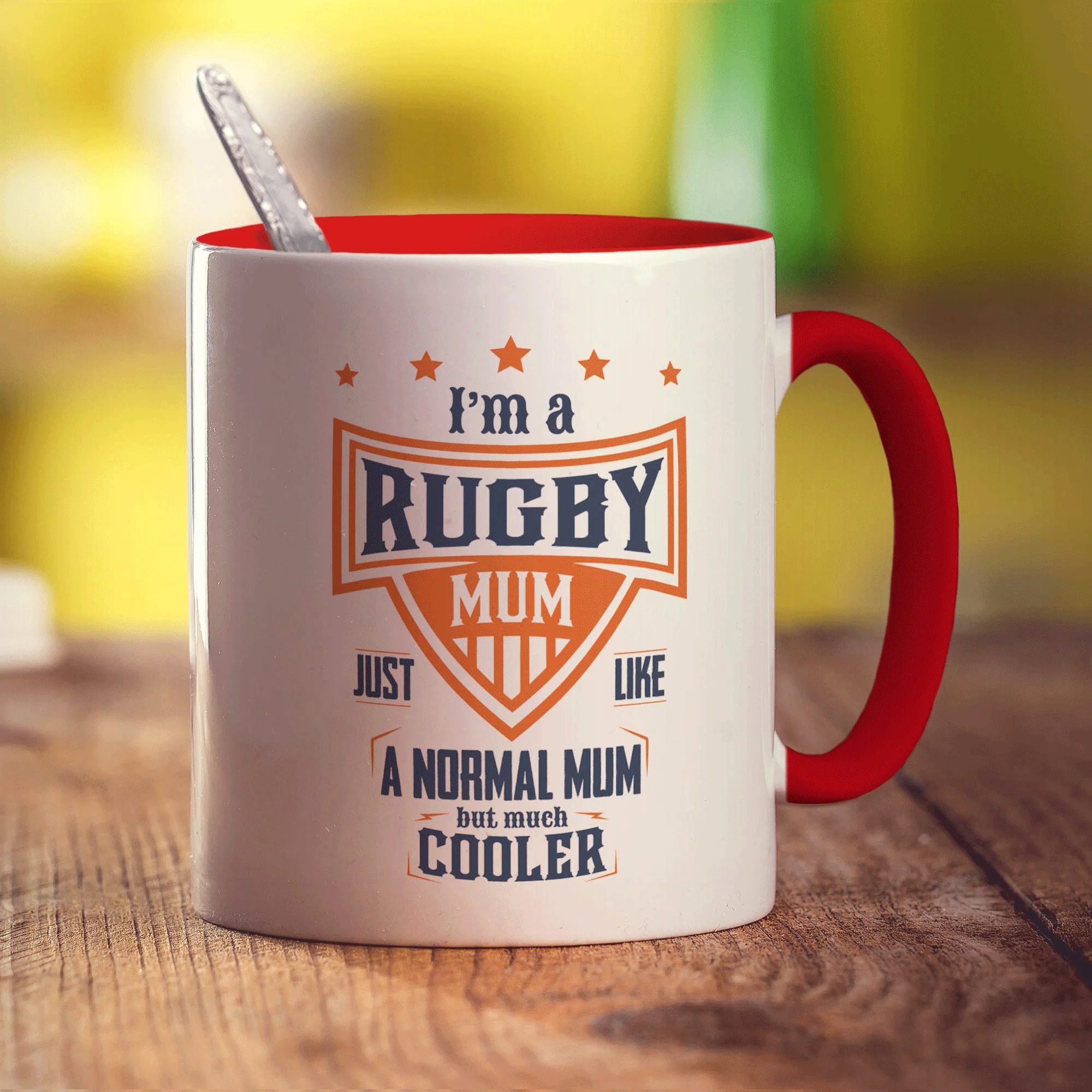 I'm a Rugby Mum Just Like a Normal Mum but Much Cooler Mug - Image 11