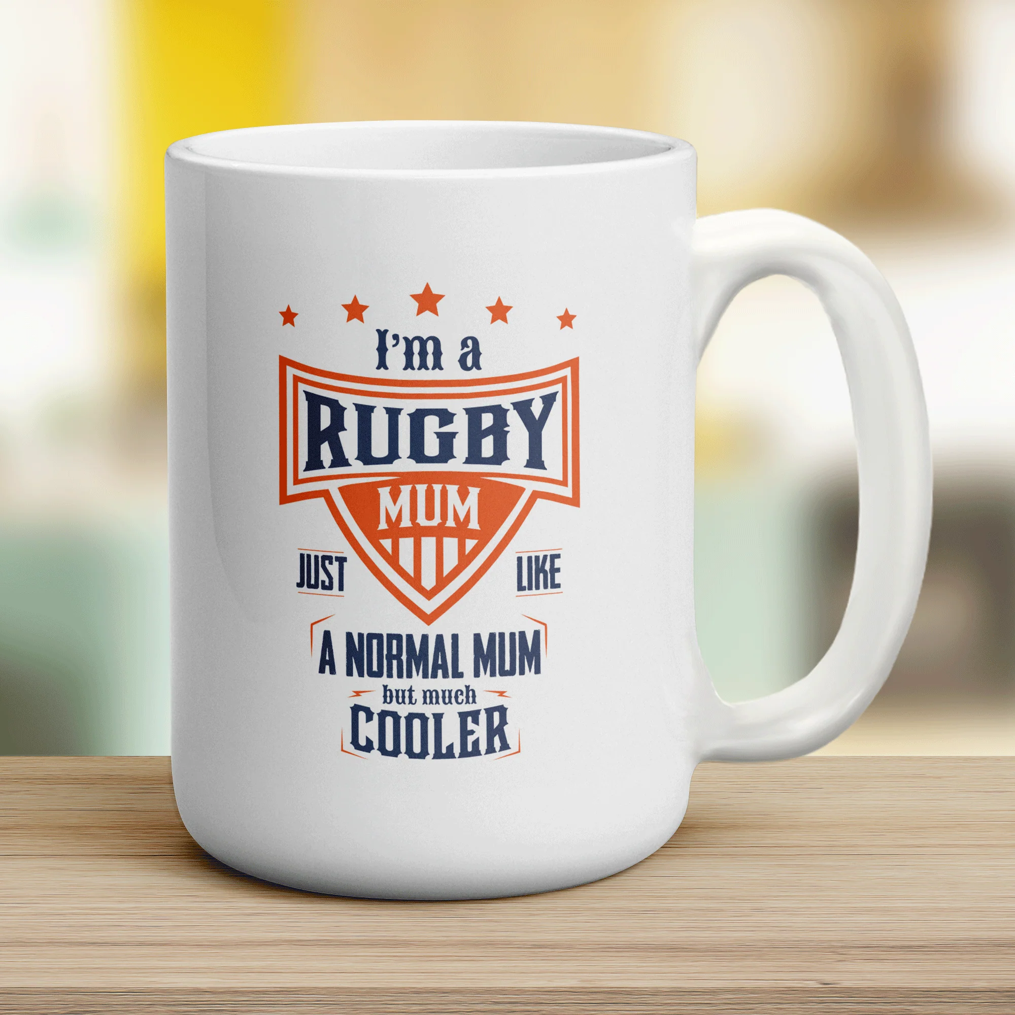 I'm a Rugby Mum Just Like a Normal Mum but Much Cooler Mug - Image 12