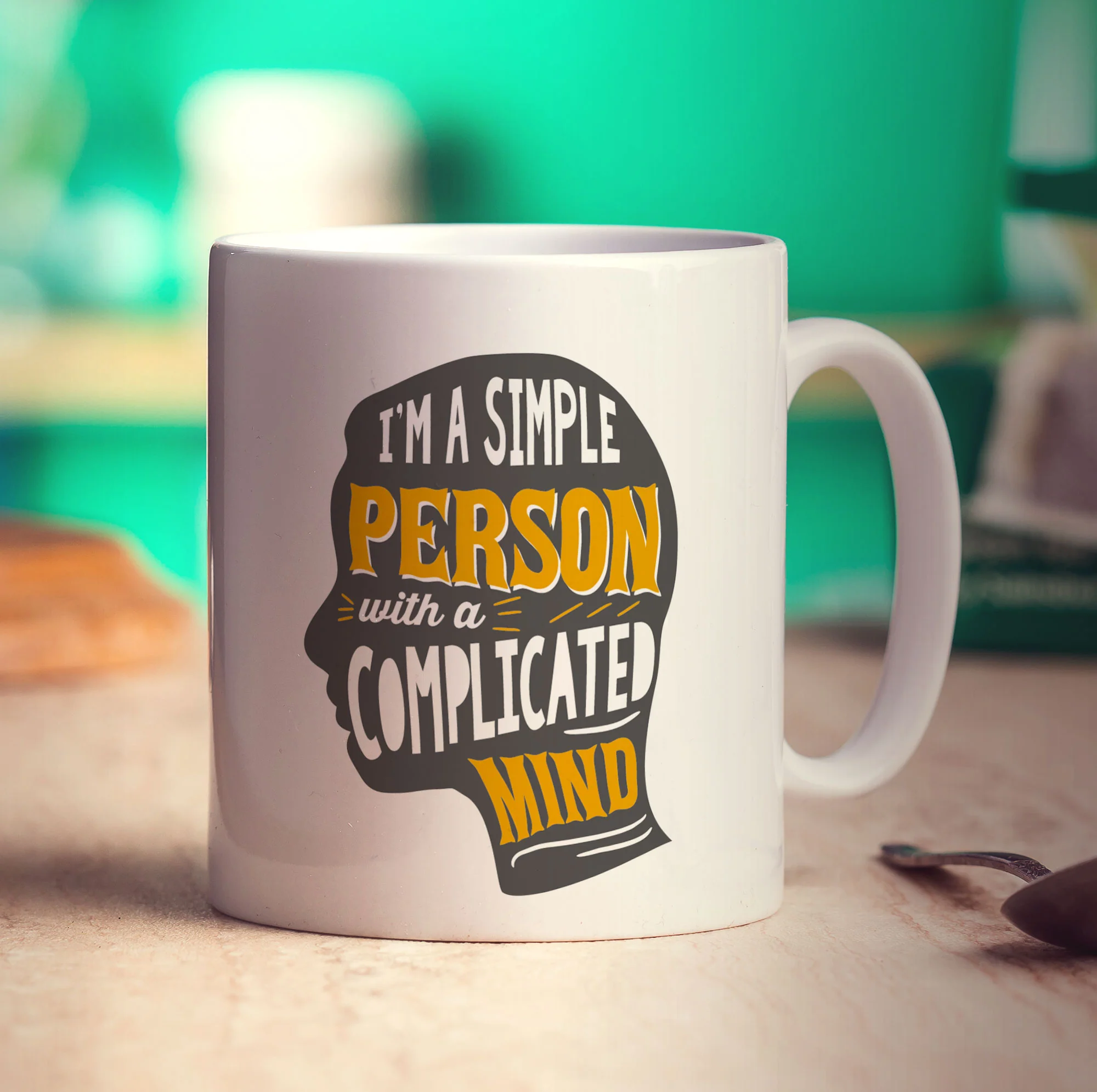 I'm a Simple Person with a Complicated Mind Mug - Image 3