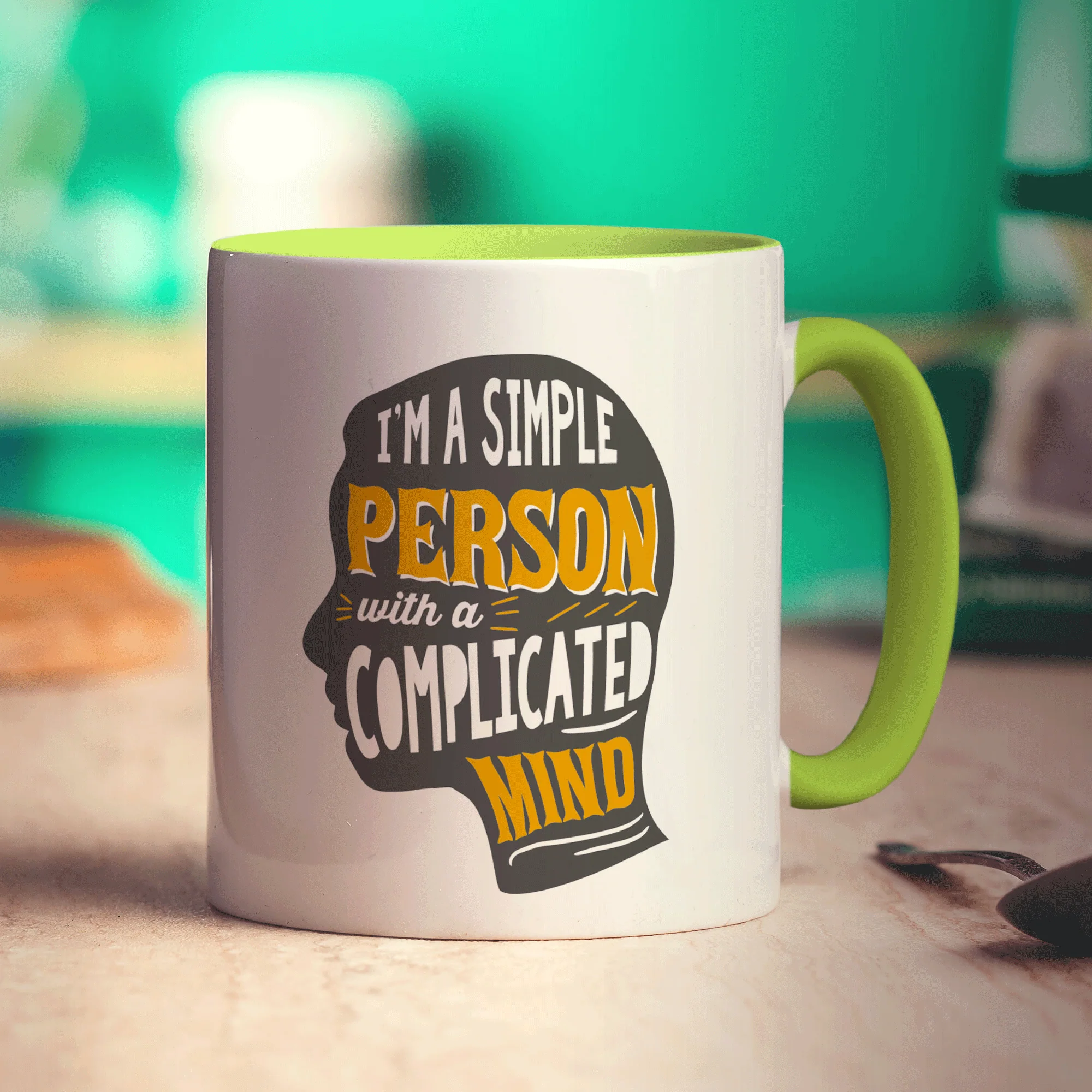 I'm a Simple Person with a Complicated Mind Mug - Image 7