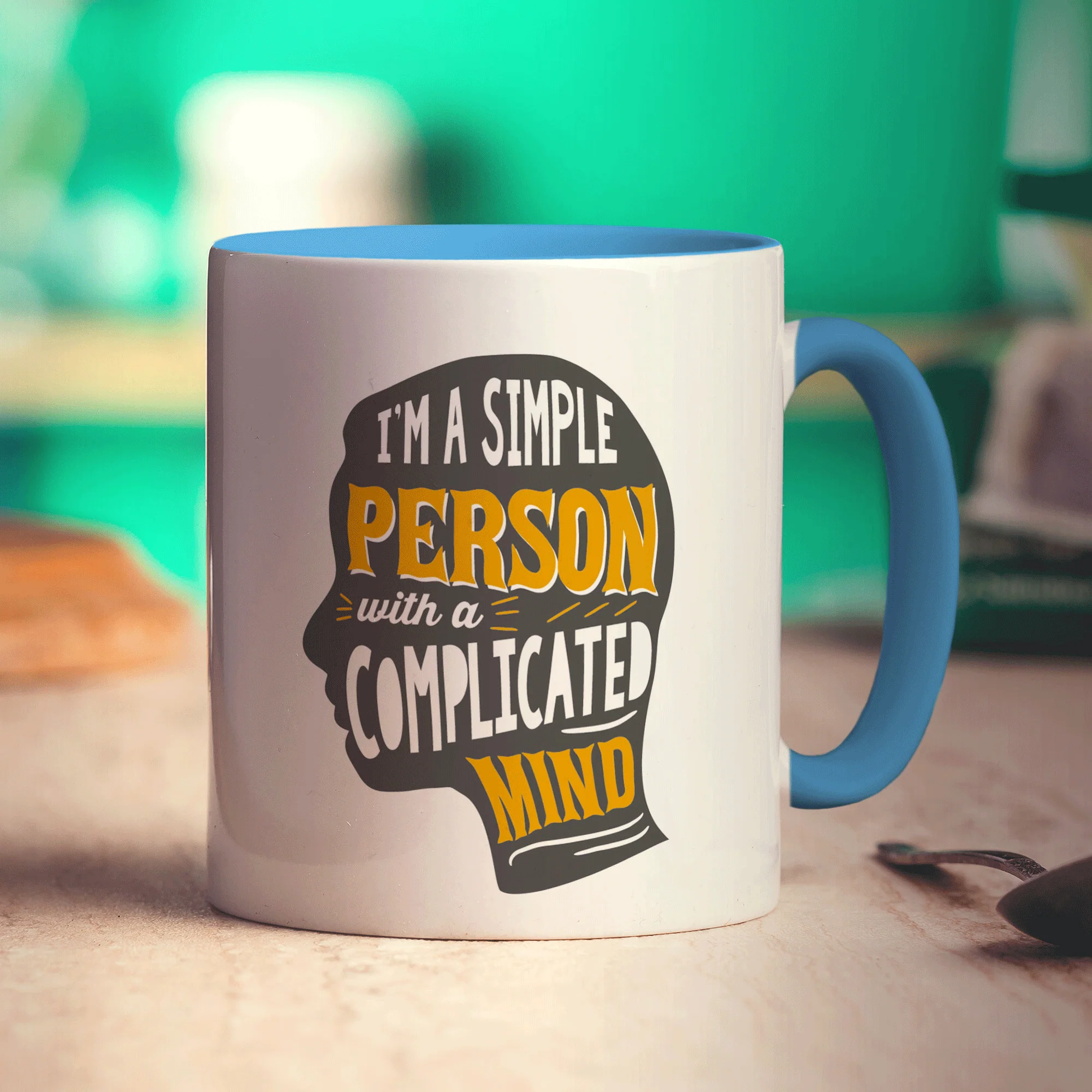 I'm a Simple Person with a Complicated Mind Mug - Image 8