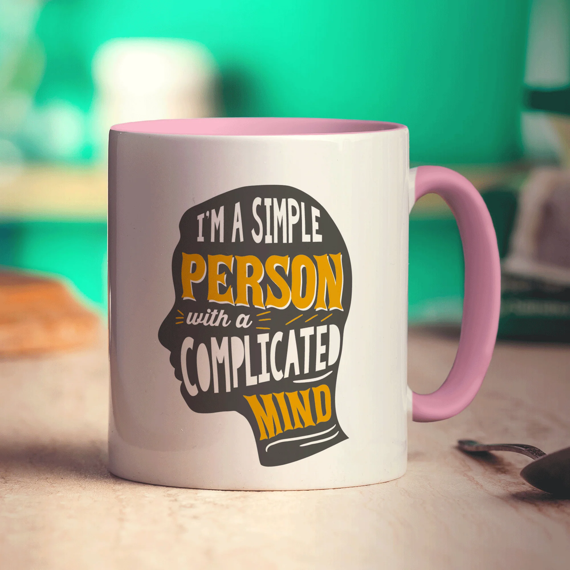 I'm a Simple Person with a Complicated Mind Mug - Image 9