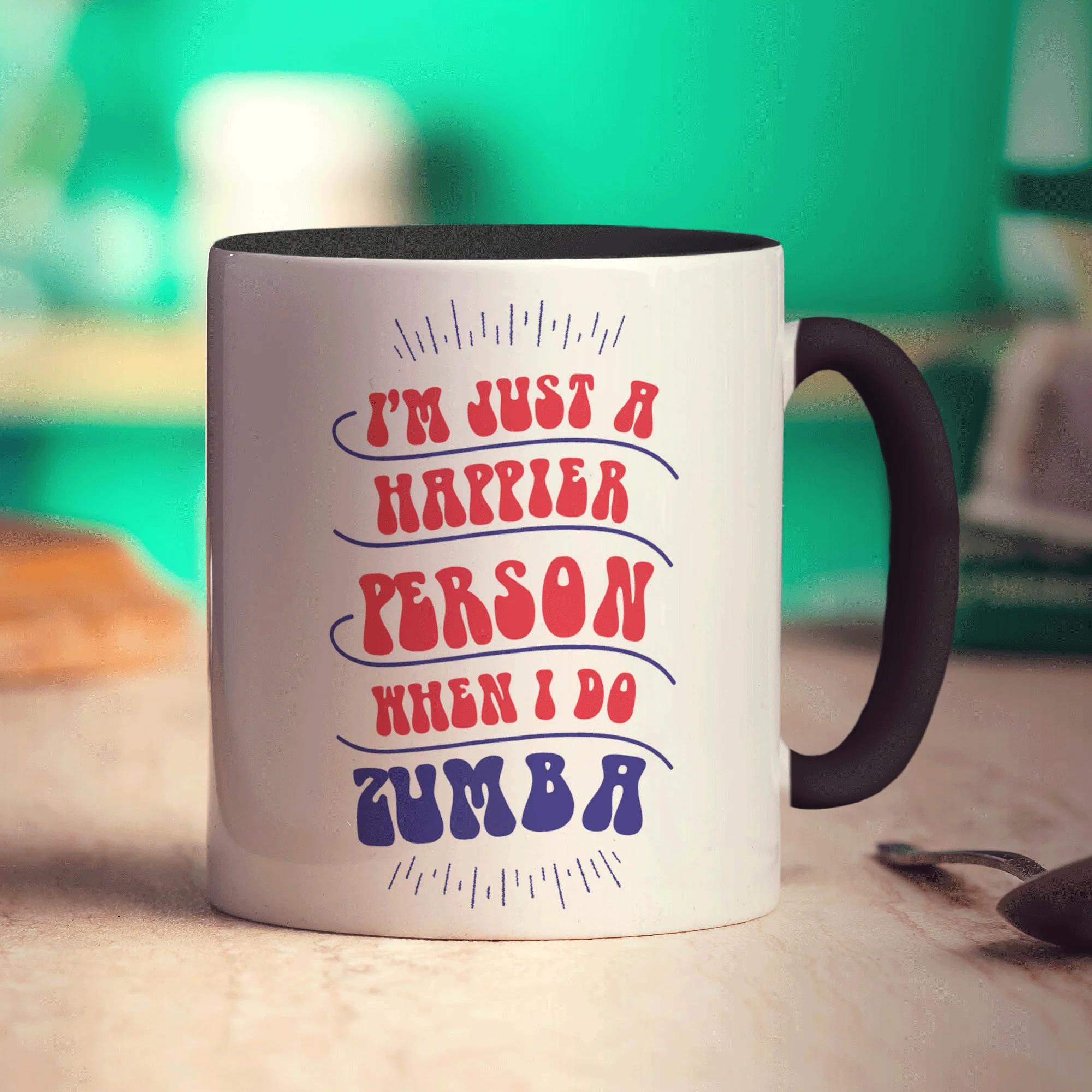I'm Just a Happier Person When I Do Zumba Mug - Image 10