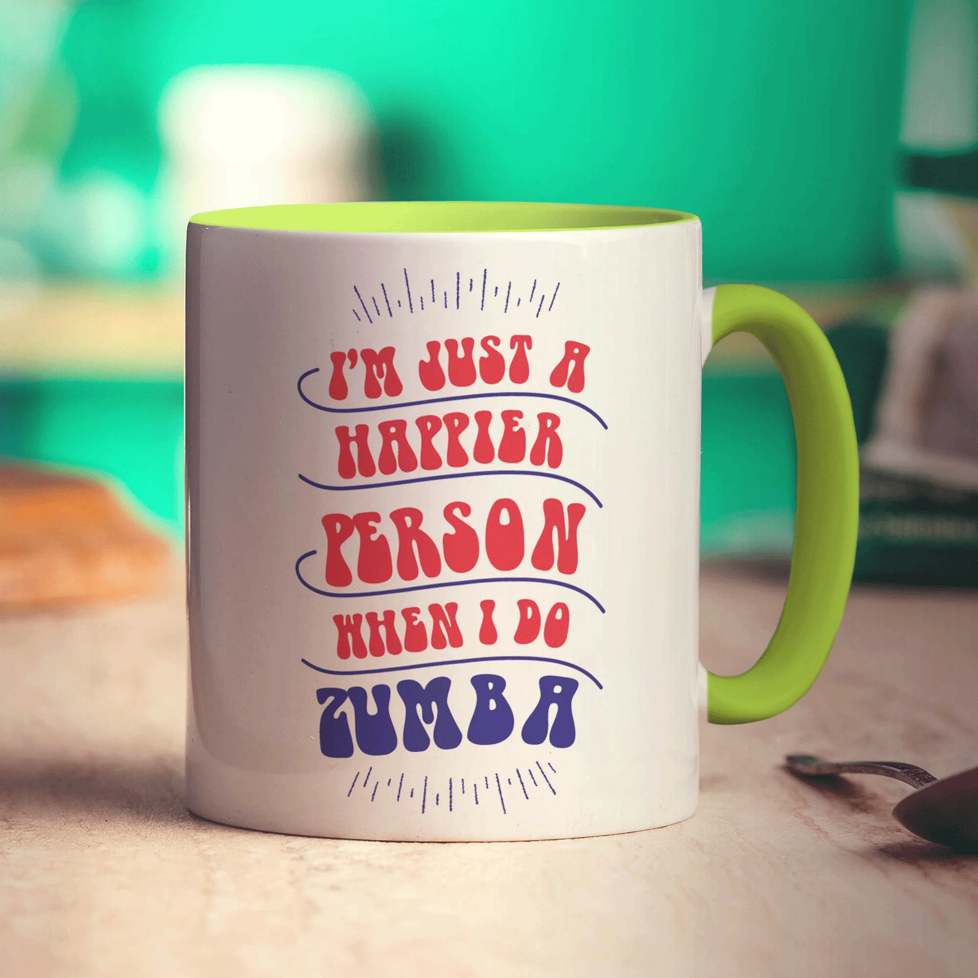 I'm Just a Happier Person When I Do Zumba Mug - Image 7