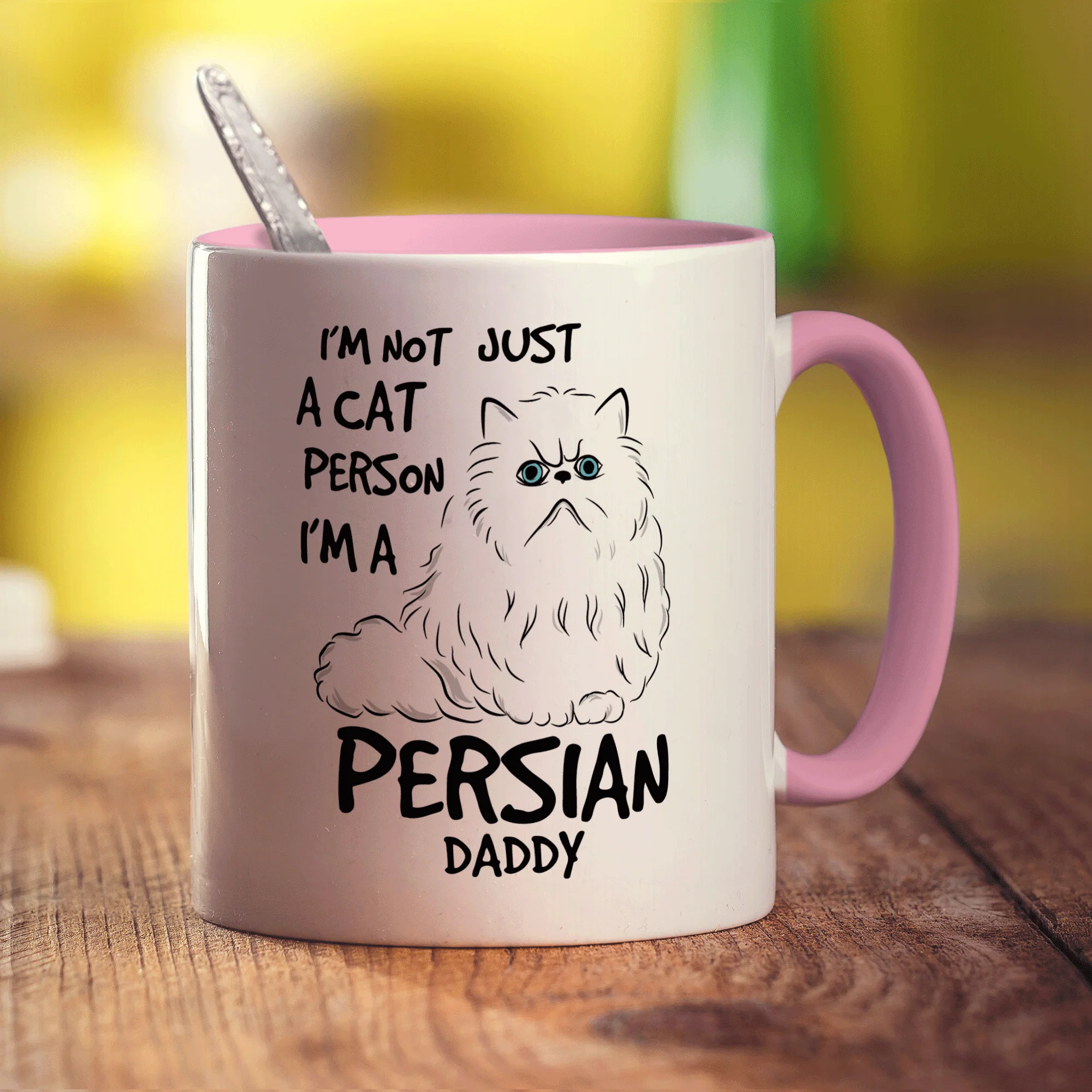 I'm Not Just A Cat Person I'm A Persian Daddy Mug - Image 9