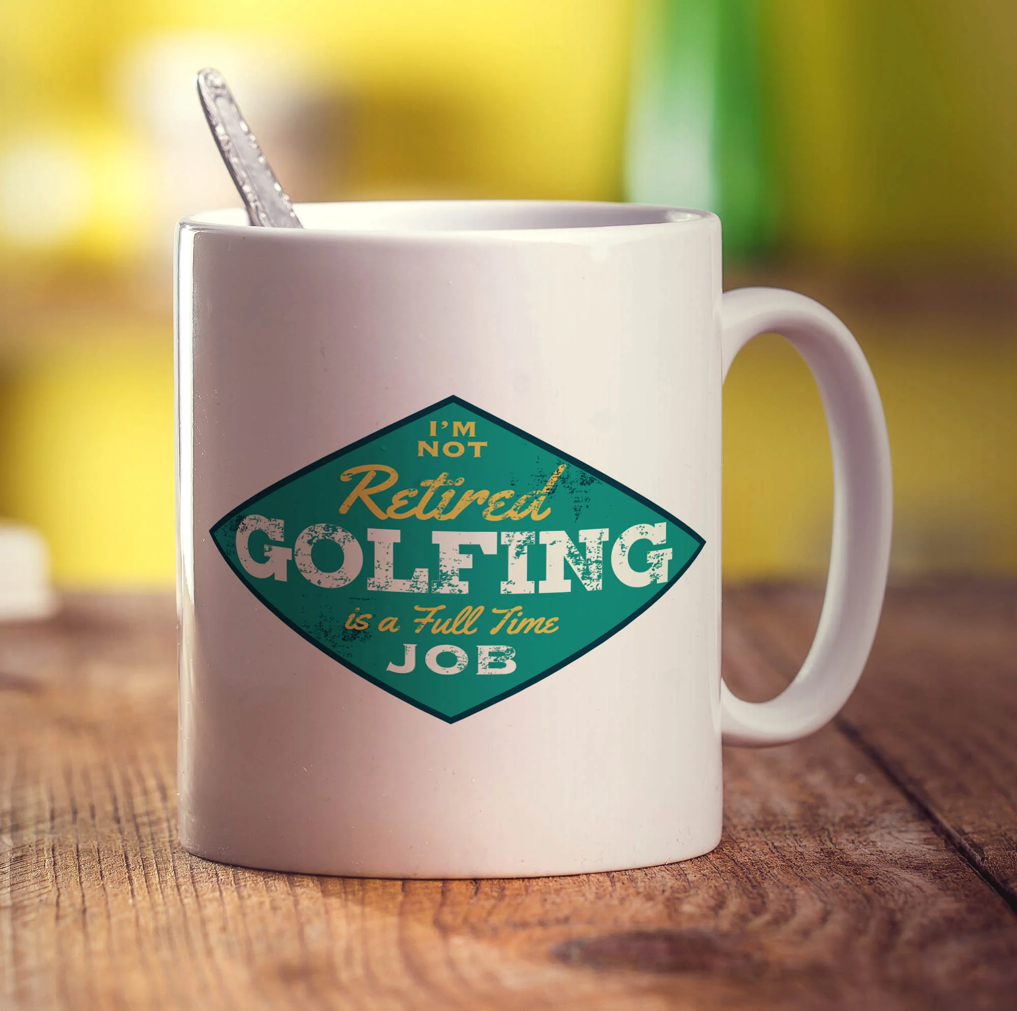 I'm Not Retired, Golfing is a Full Time Job Mug - Image 3