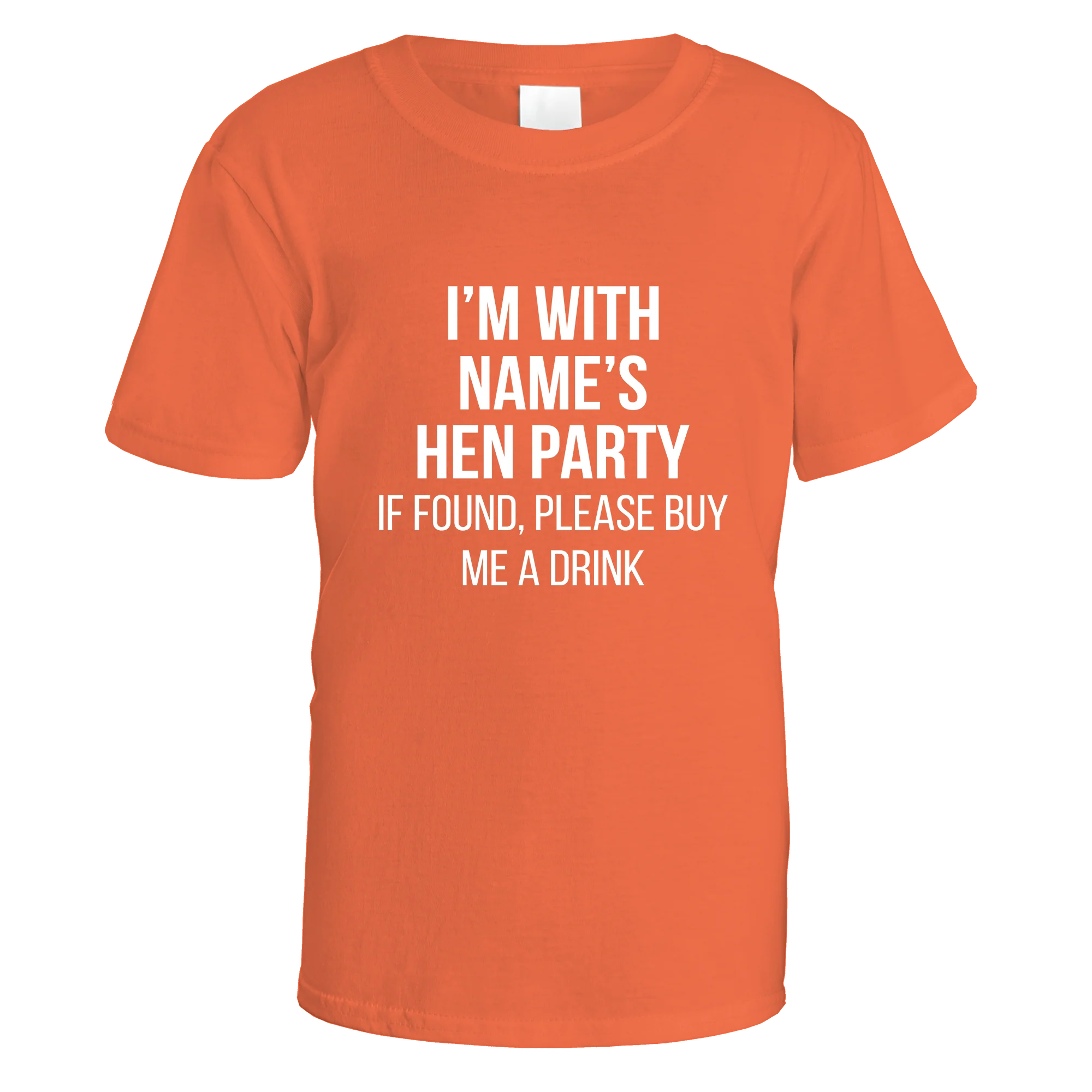 I'm With Name's Hen Party T-Shirt - Image 12