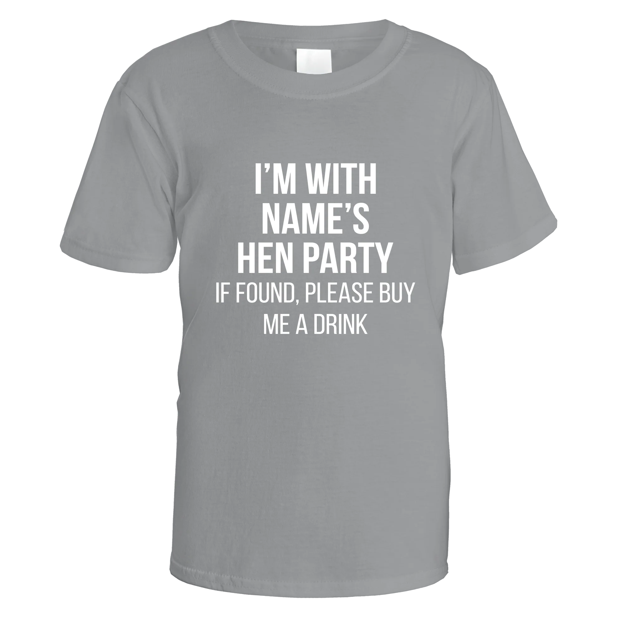 I'm With Name's Hen Party T-Shirt - Image 13