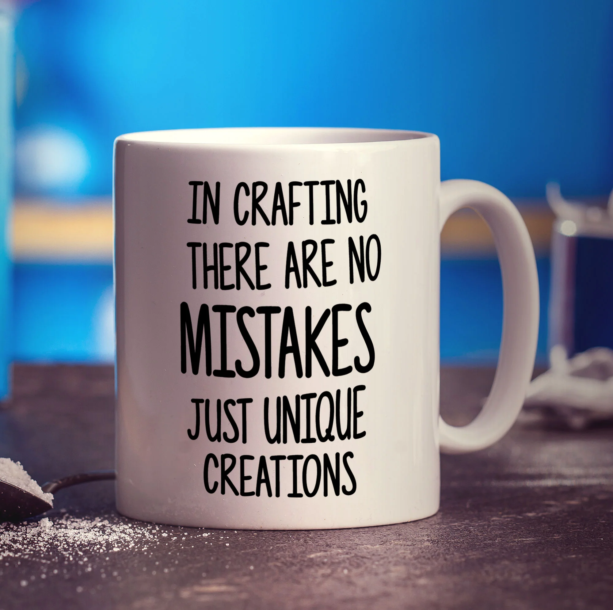 In Crafting There Are No Mistakes Just Unique Creations Mug - Image 3