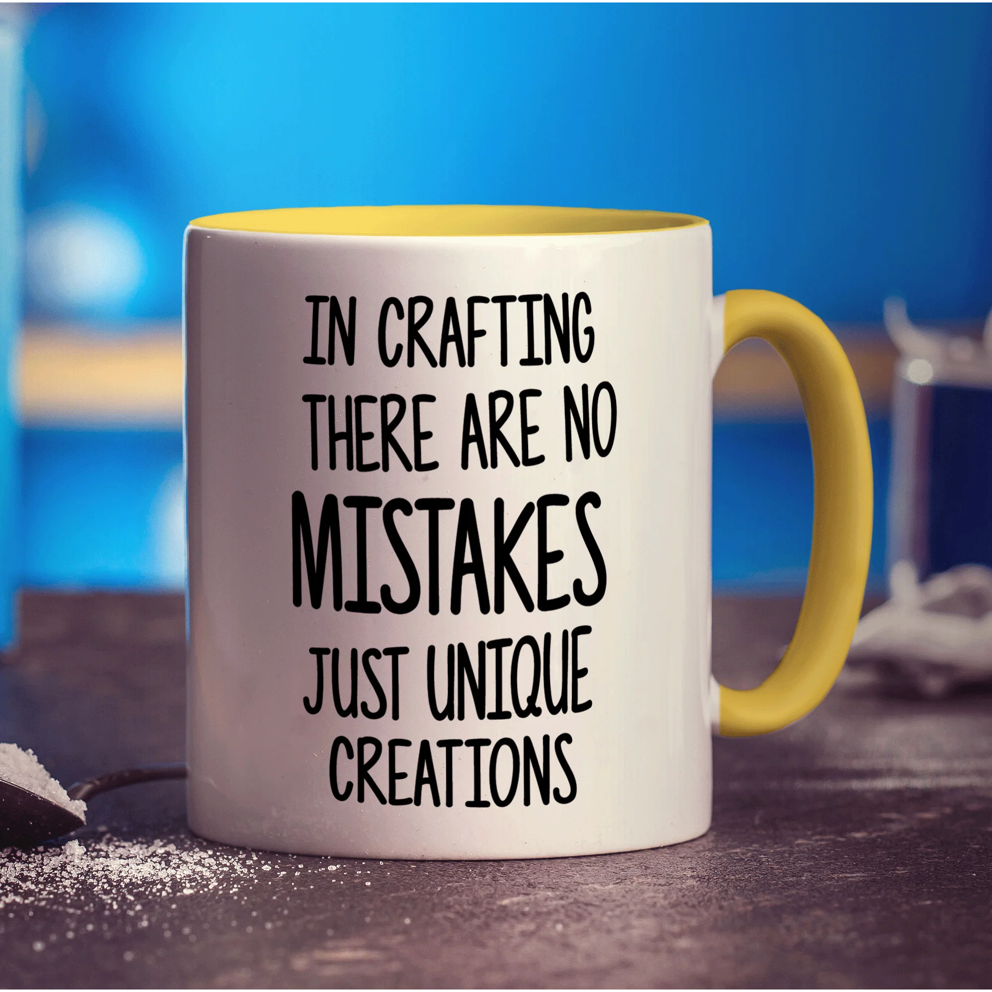 In Crafting There Are No Mistakes Just Unique Creations Mug - Image 5