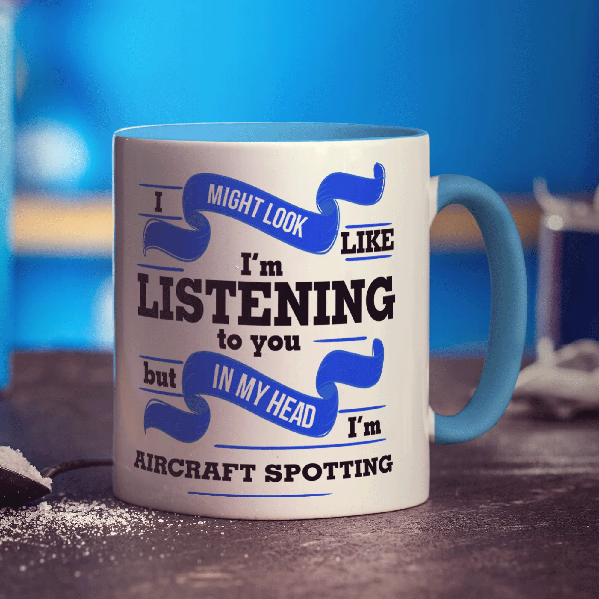In My Head I'm Aircraft Spotting Mug - Image 6