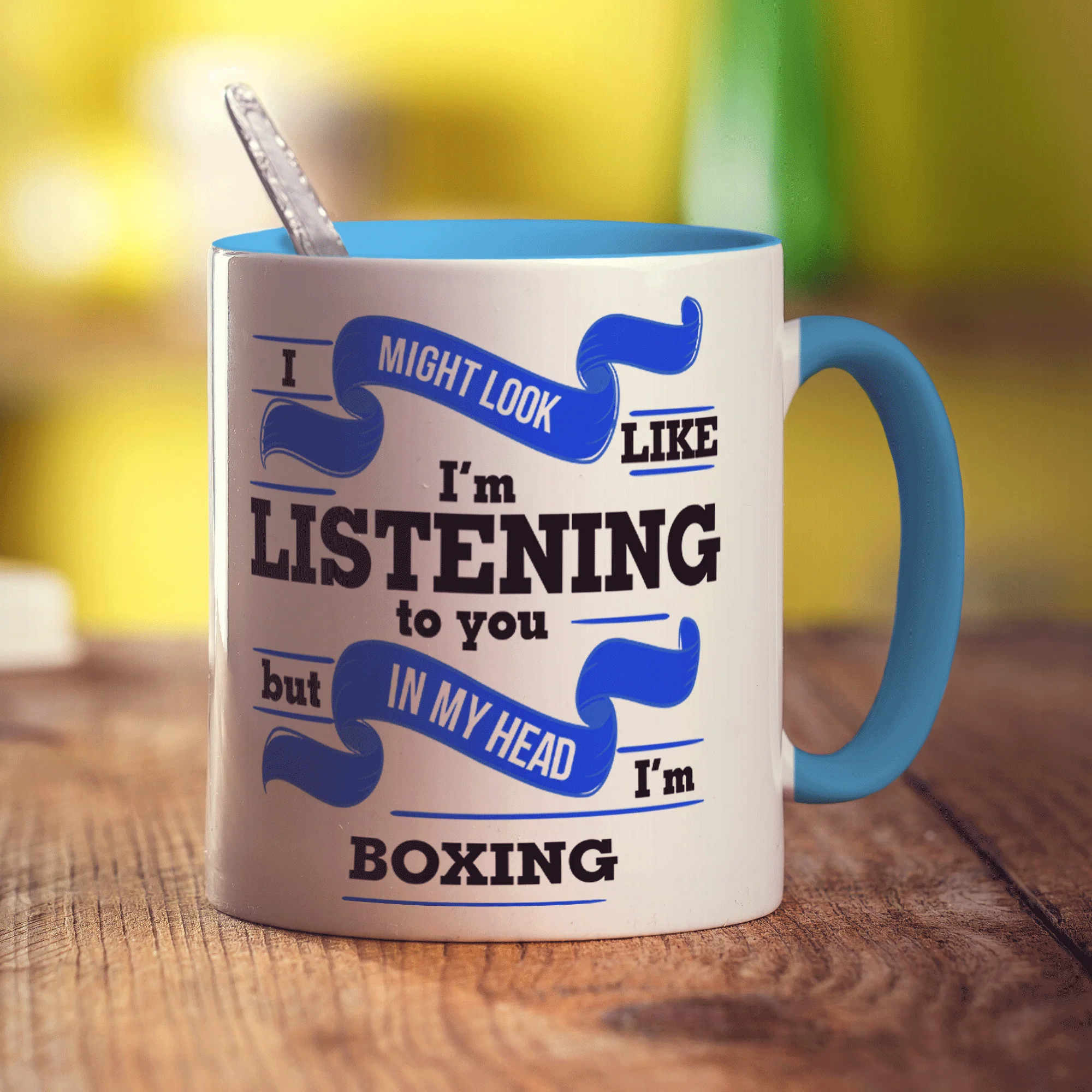 In My Head I'm Boxing Mug - Image 6