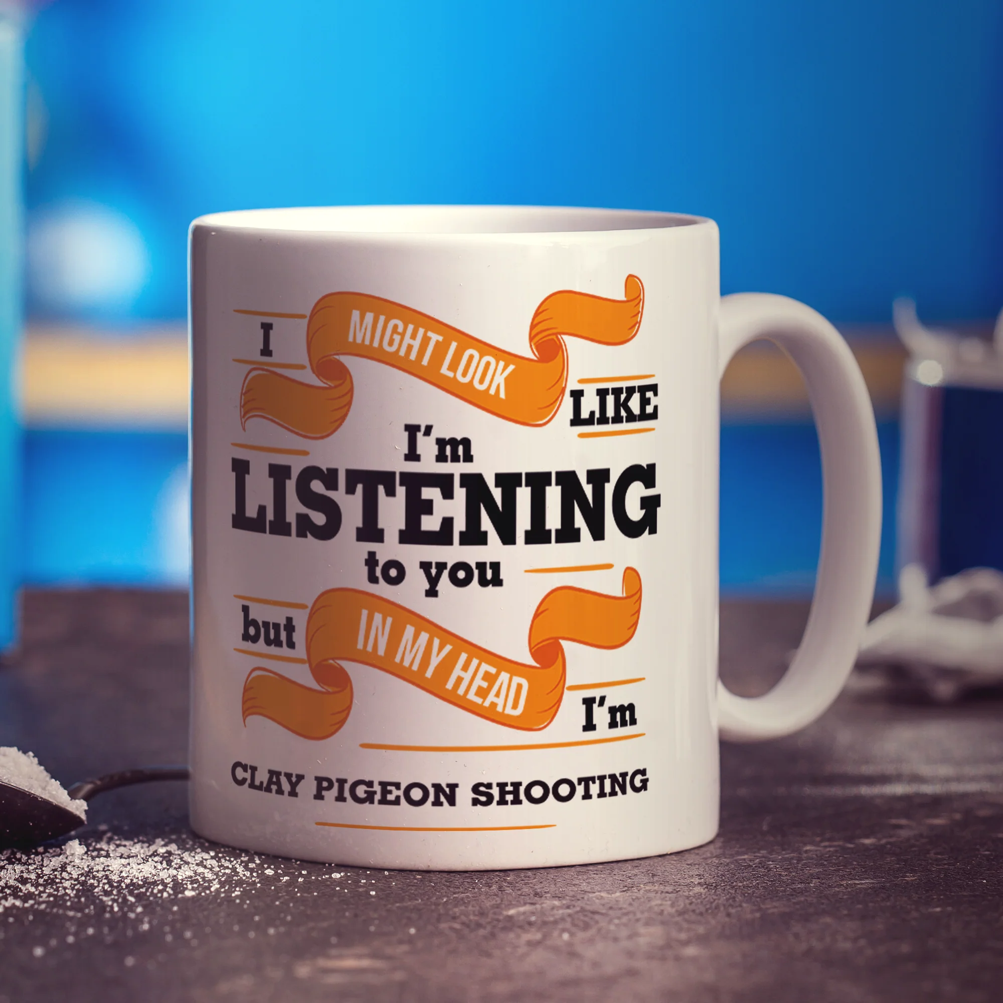 In My Head I'm Clay Pigeon Shooting Mug - Image 2