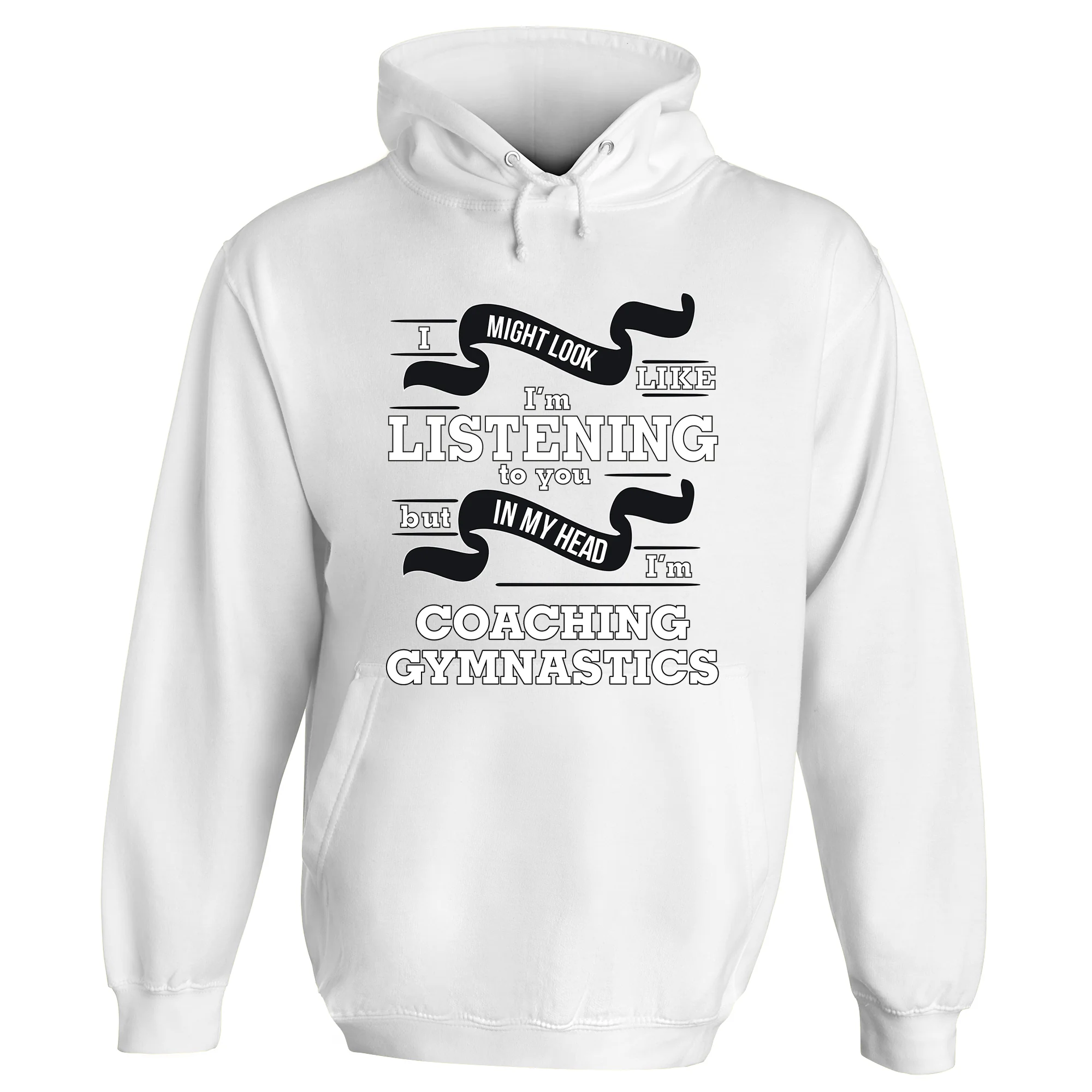 In My Head I'm Coaching Gymnastics Hoodie - Image 2