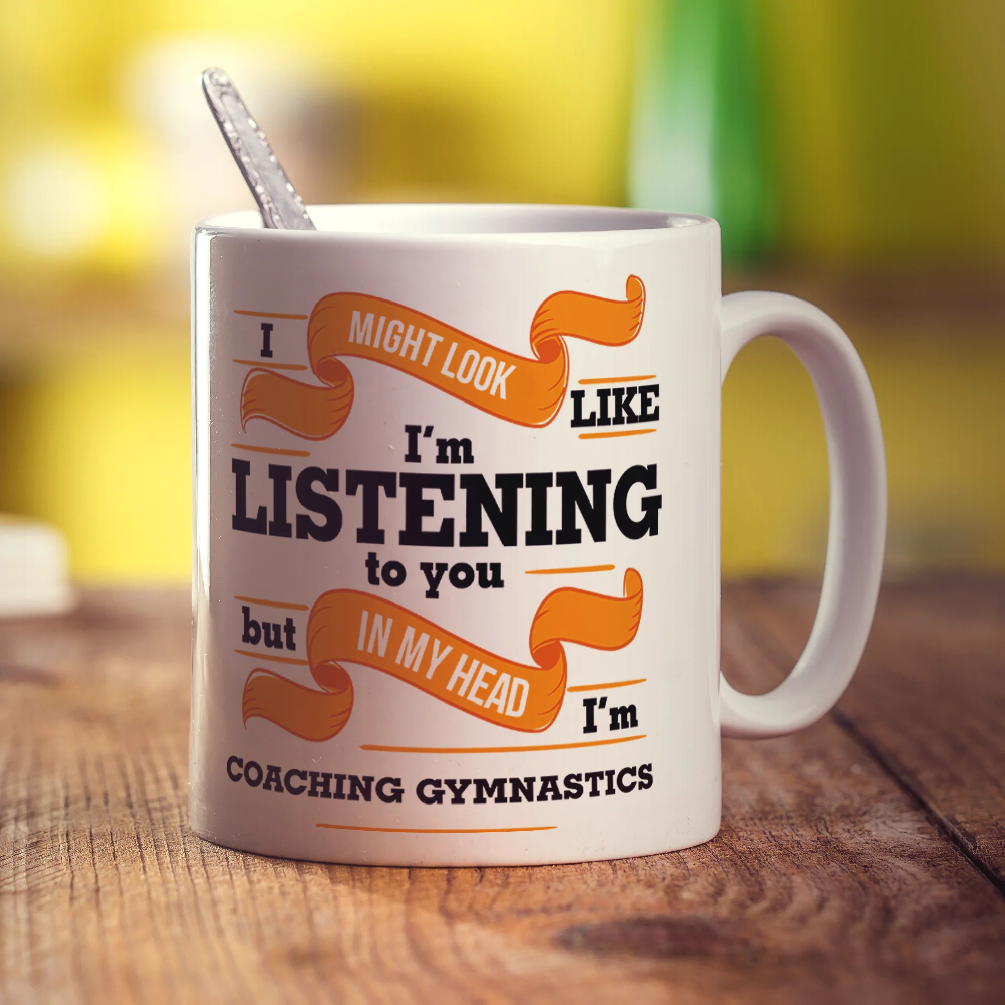In My Head I'm Coaching Gymnastics Mug - Image 2