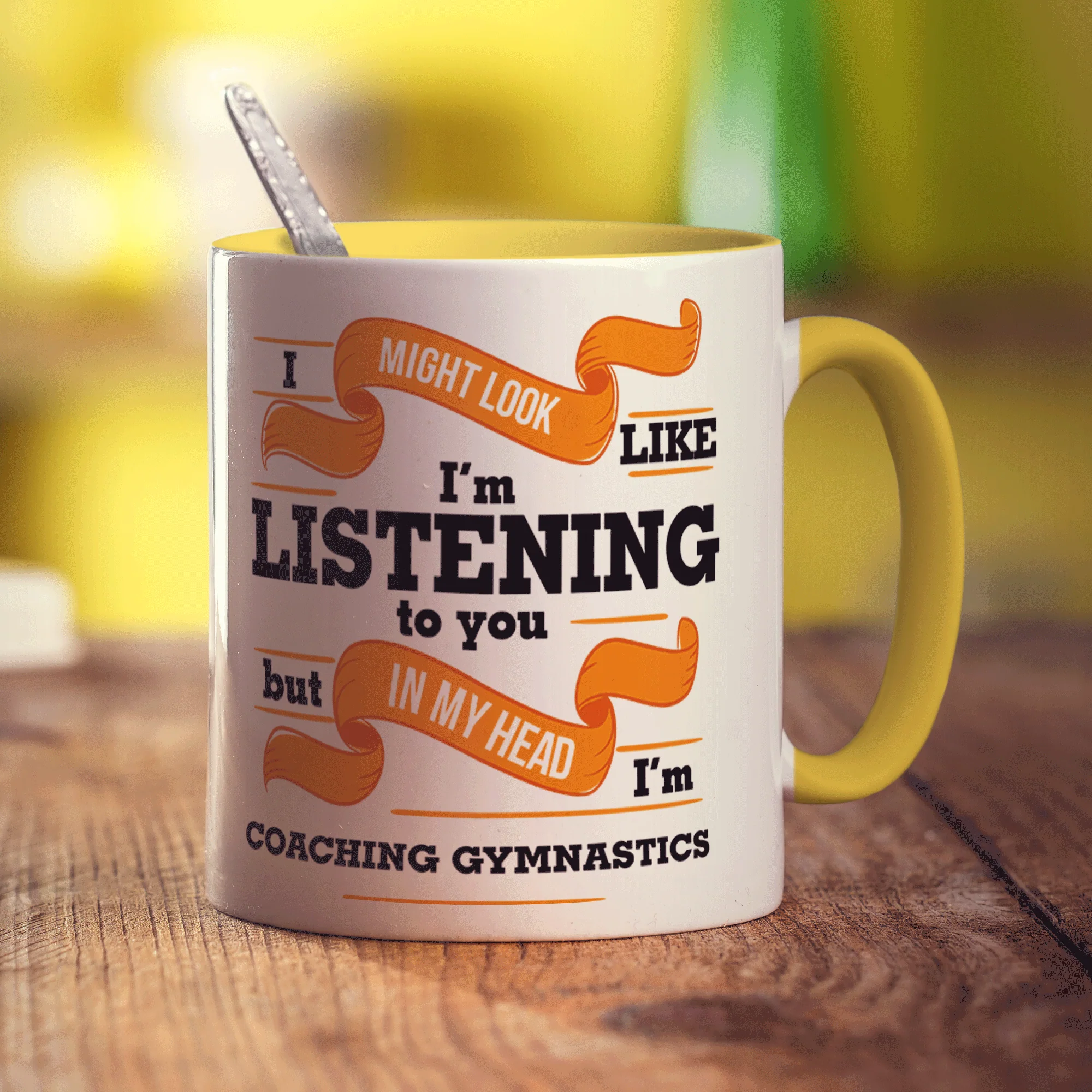 In My Head I'm Coaching Gymnastics Mug - Image 3