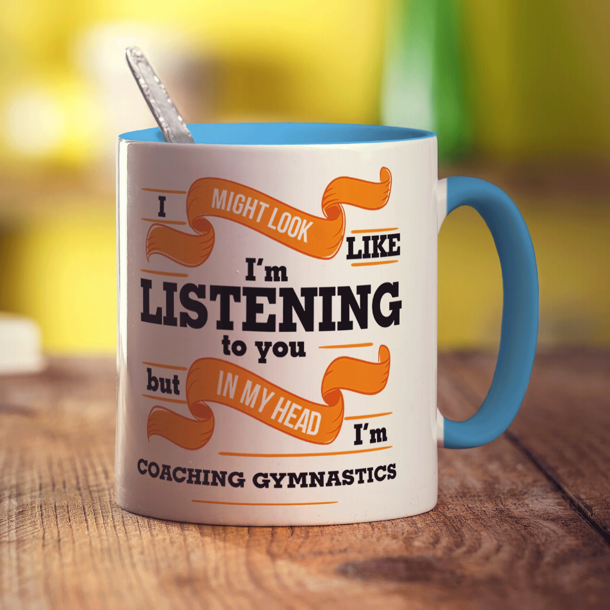 In My Head I'm Coaching Gymnastics Mug - Image 6