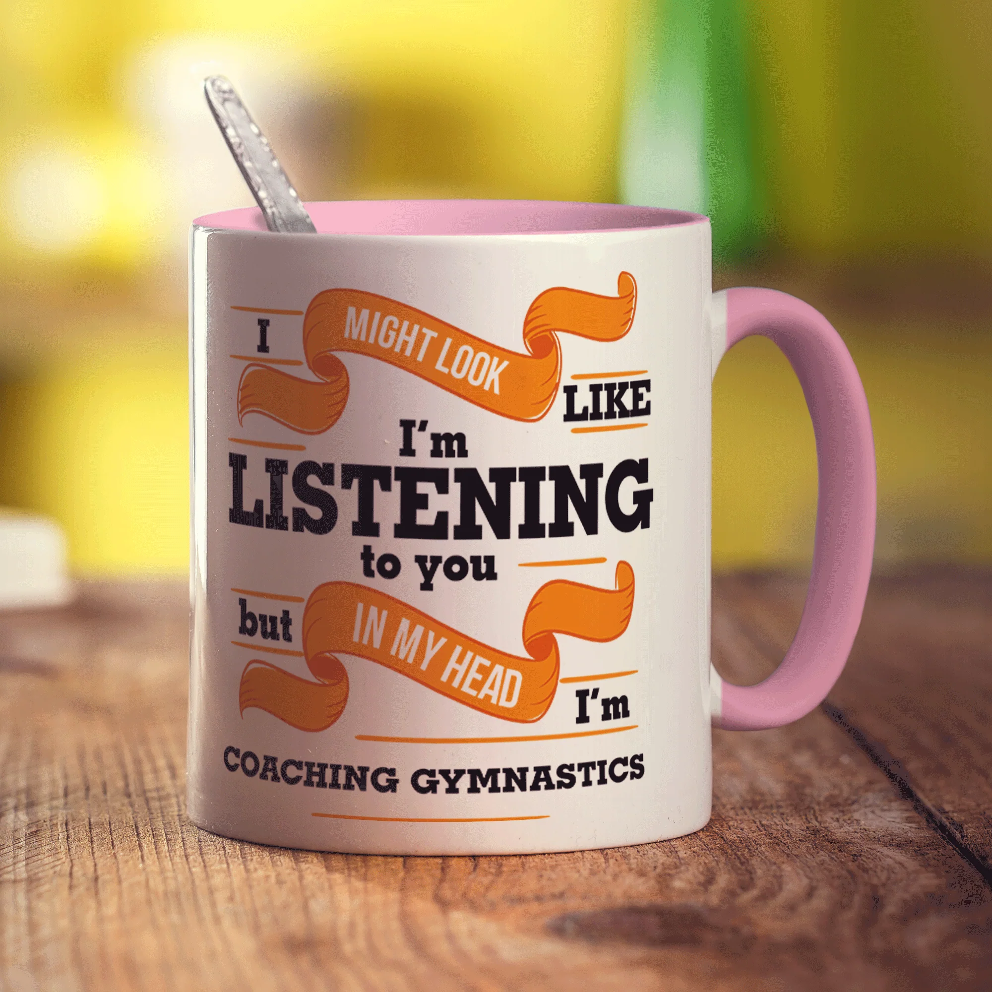 In My Head I'm Coaching Gymnastics Mug - Image 7