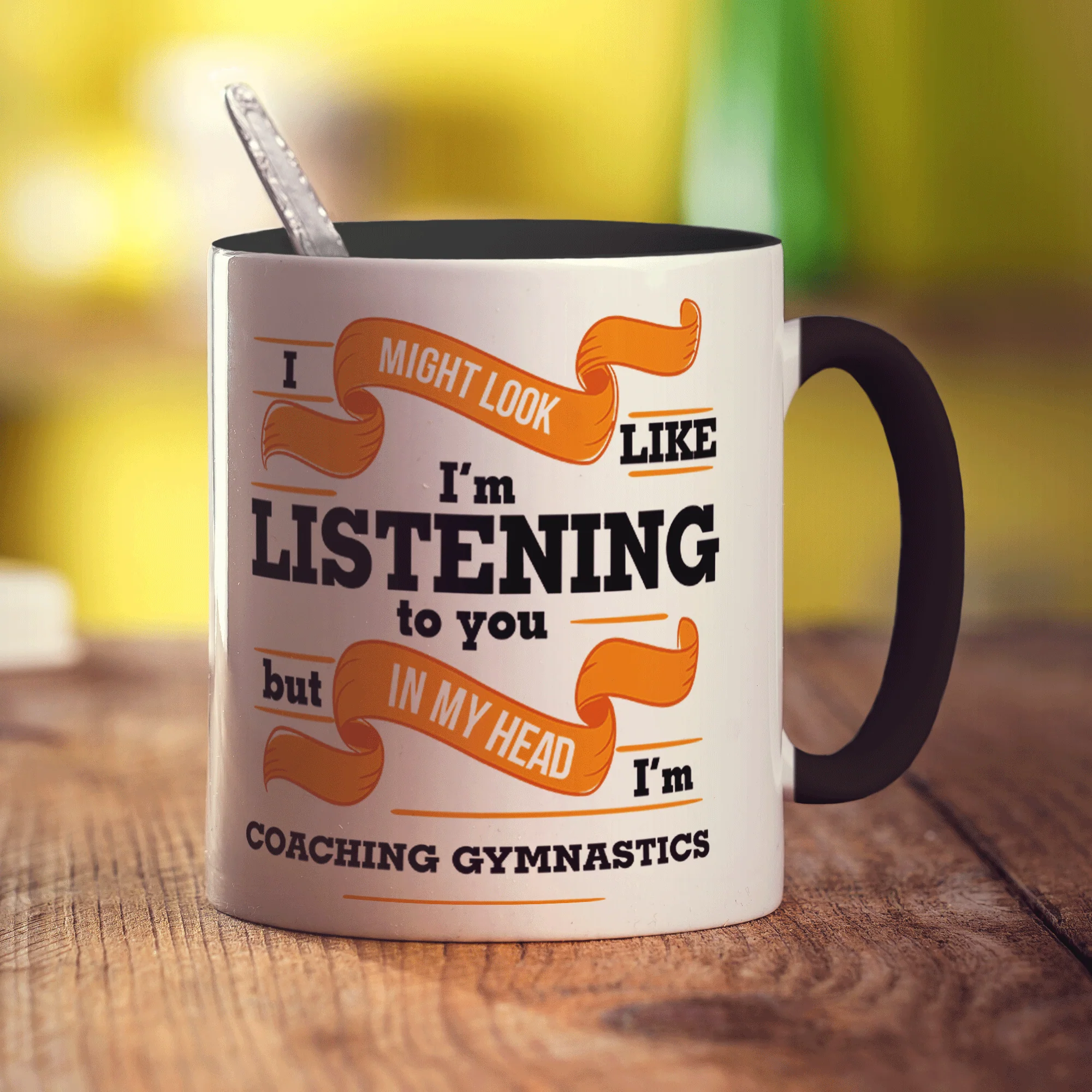 In My Head I'm Coaching Gymnastics Mug - Image 8
