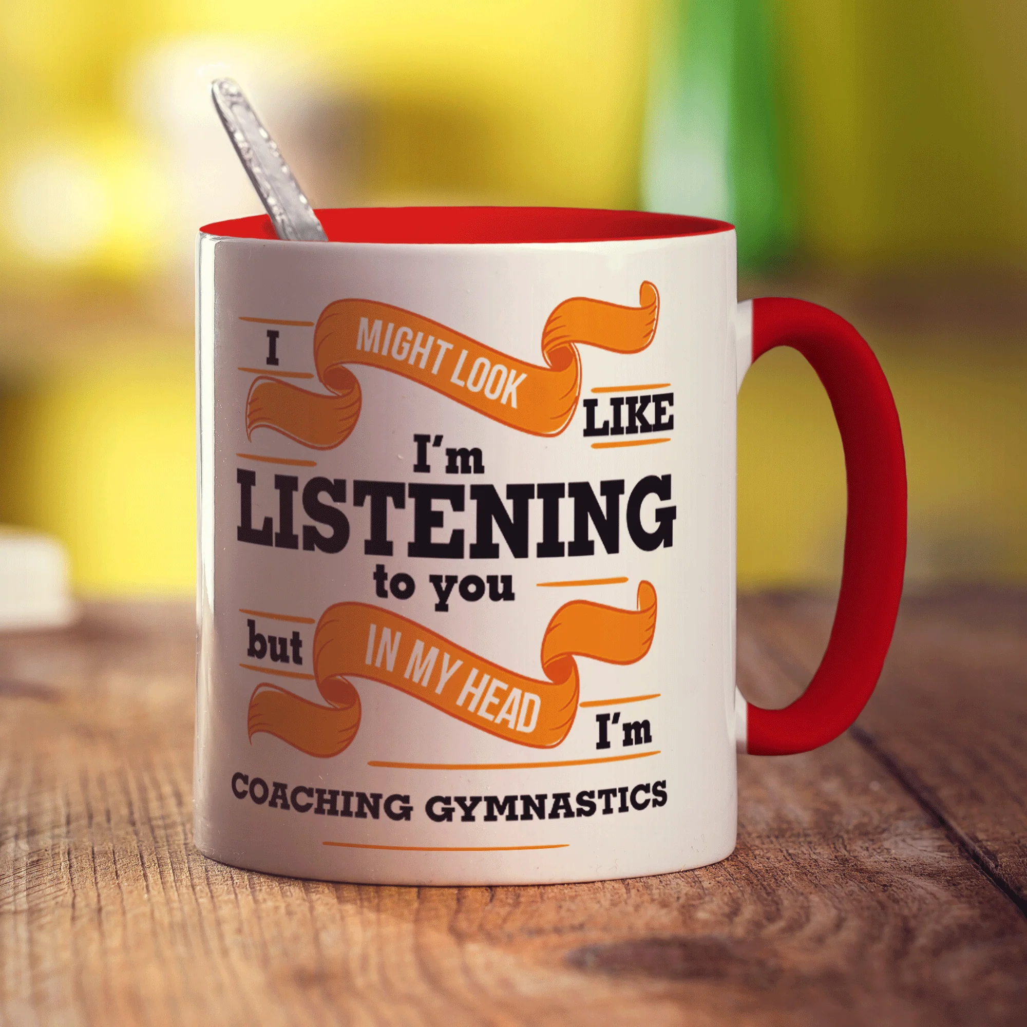 In My Head I'm Coaching Gymnastics Mug - Image 9
