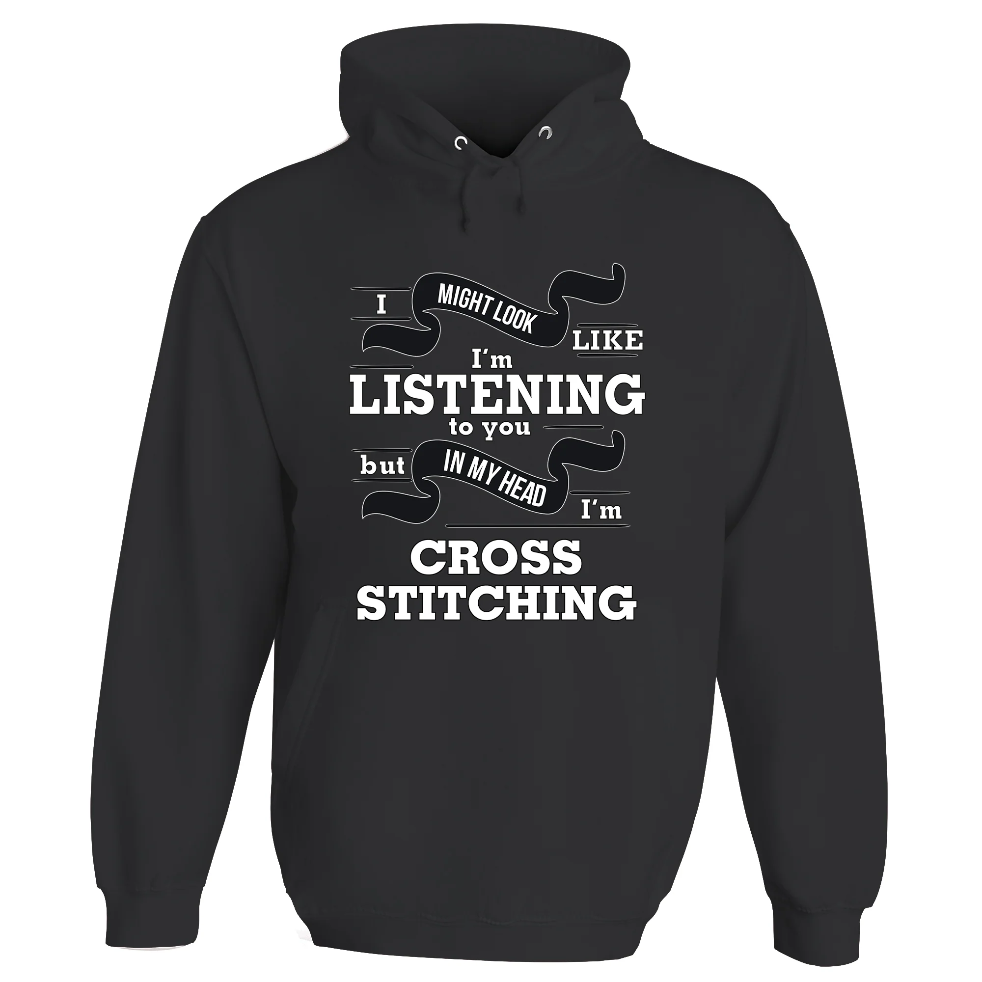 In My Head I'm Cross Stitching Hoodie
