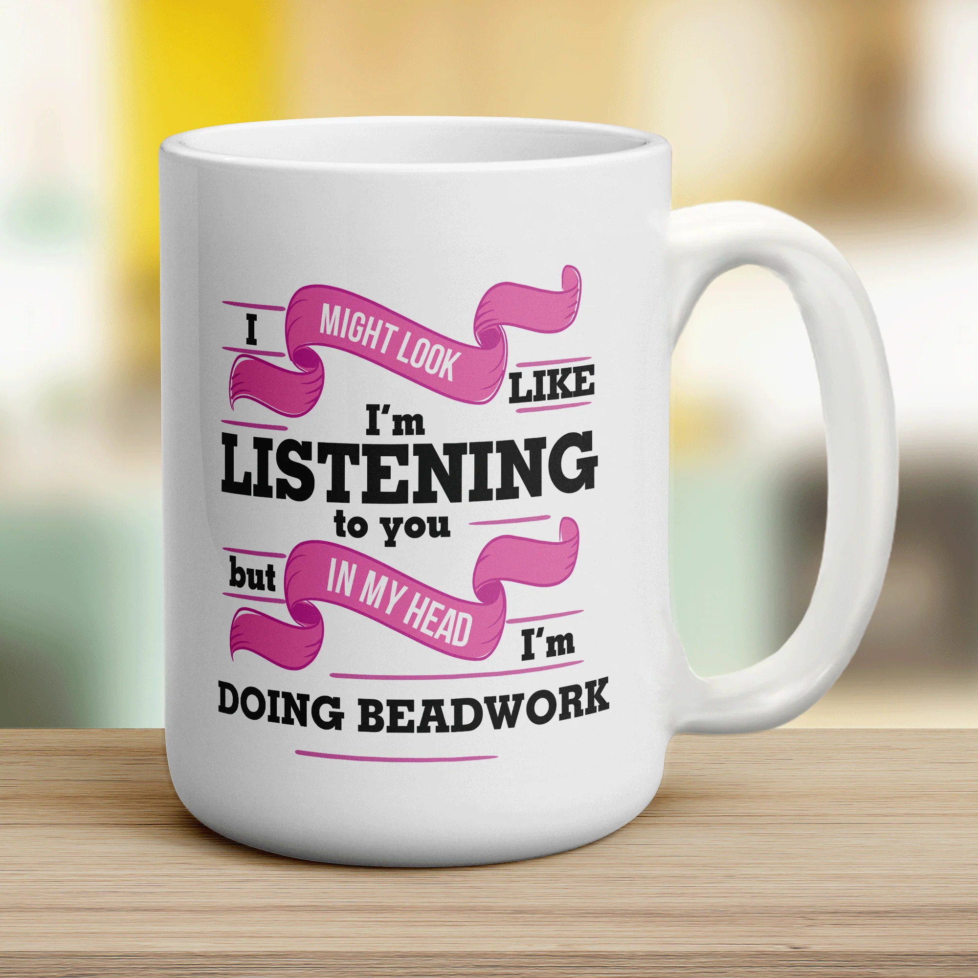 In My Head I'm Doing Beadwork Mug - Image 10