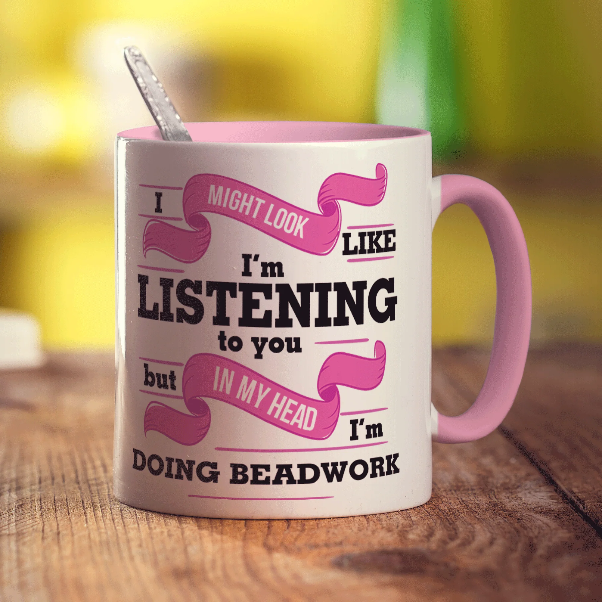 In My Head I'm Doing Beadwork Mug - Image 7