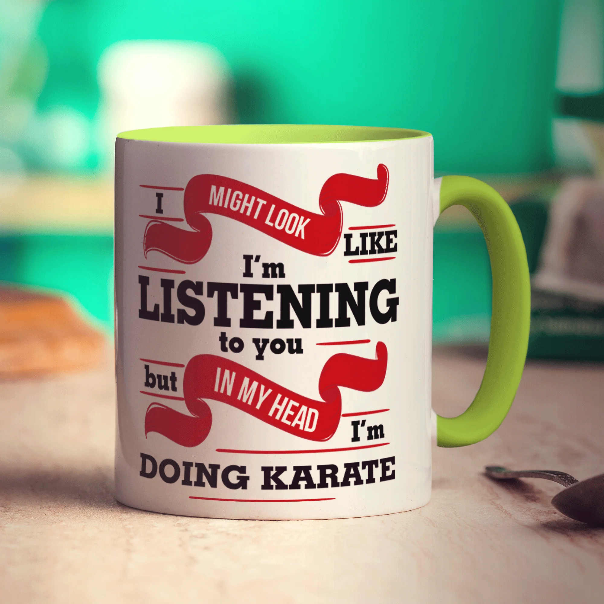 In My Head I'm Doing Karate Mug - Image 5