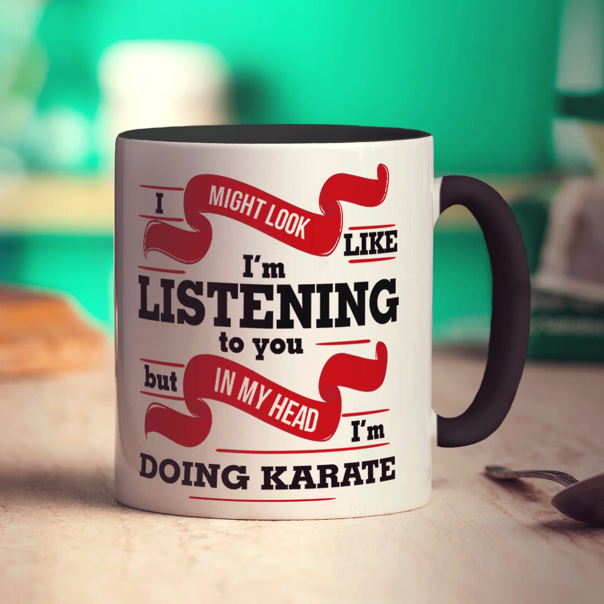 In My Head I'm Doing Karate Mug - Image 8