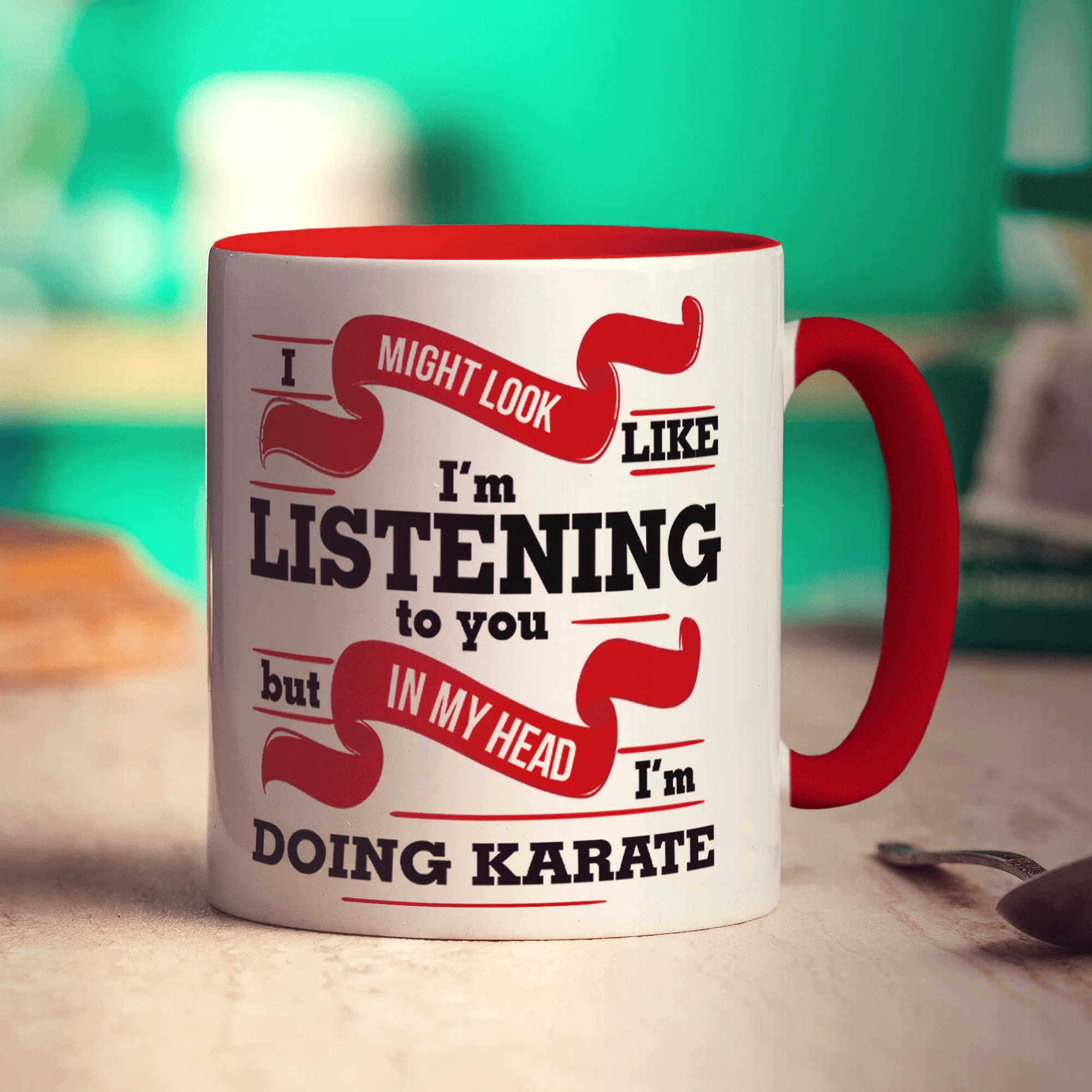 In My Head I'm Doing Karate Mug - Image 9
