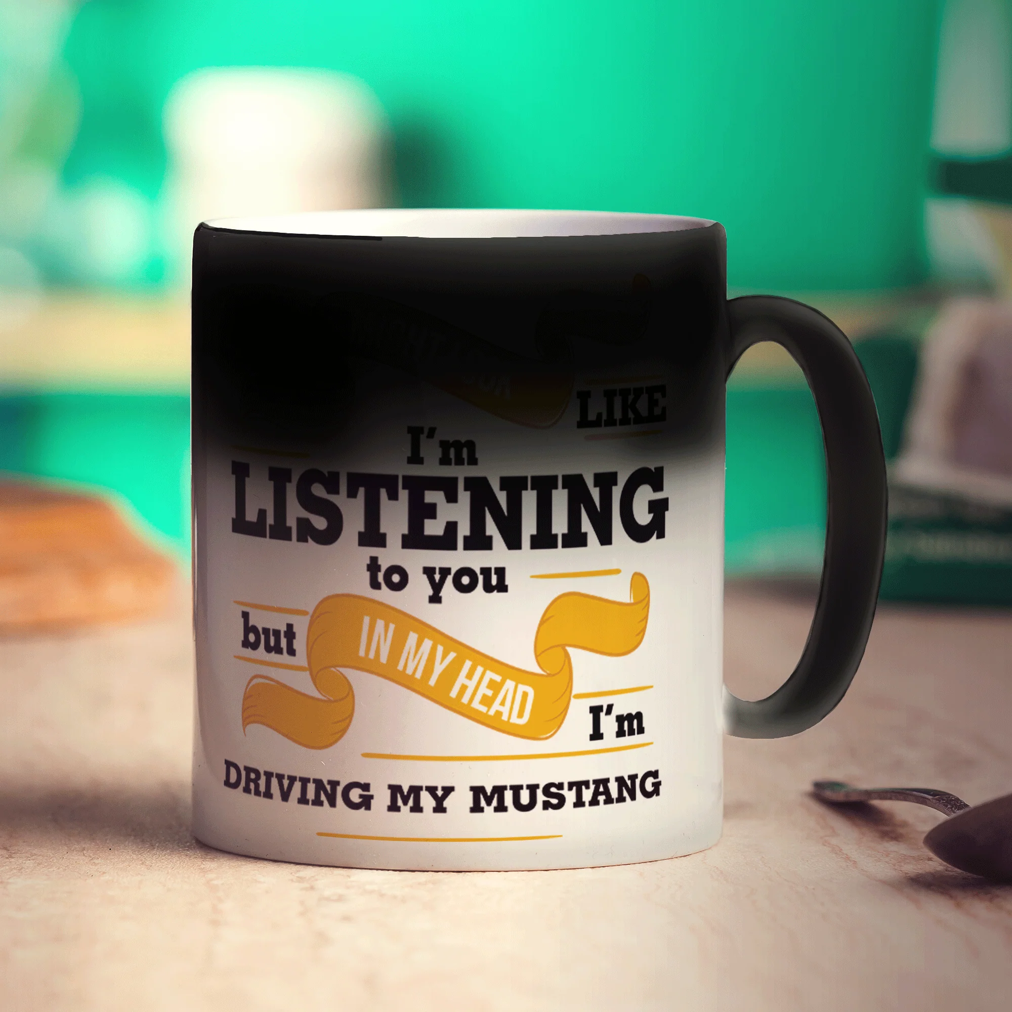 In My Head I'm Driving My Mustang Mug - Image 4