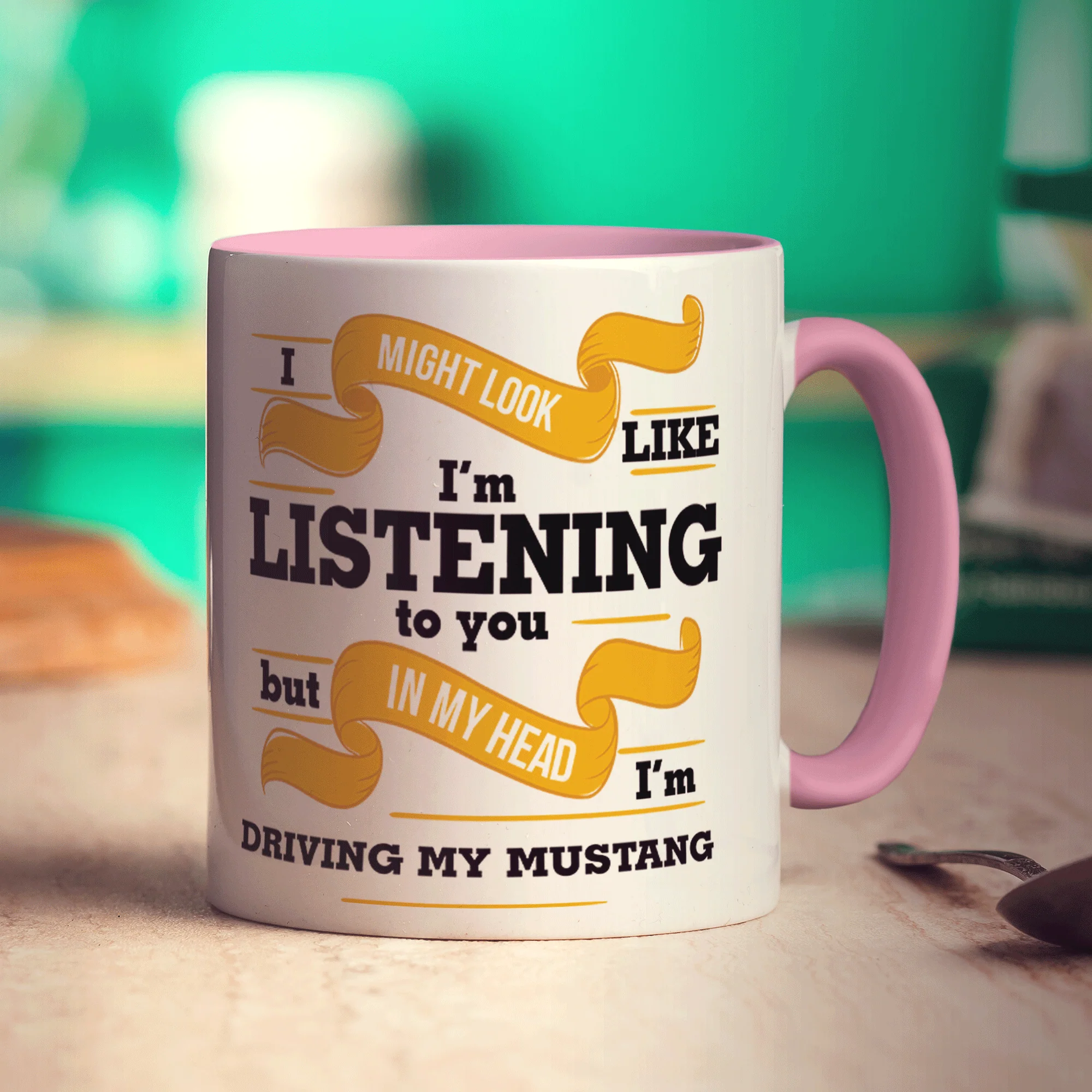 In My Head I'm Driving My Mustang Mug - Image 7