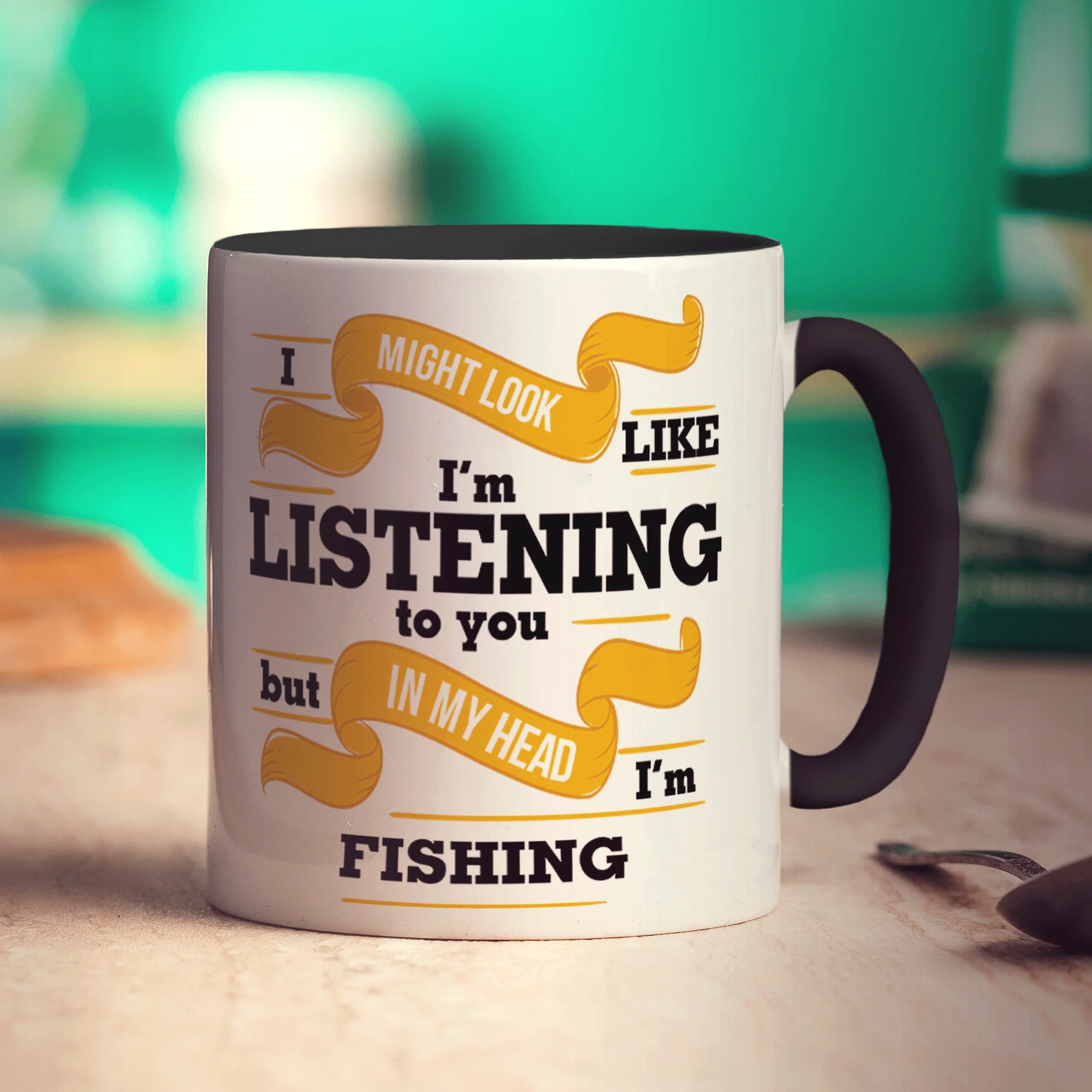 In My Head I'm Fishing Mug - Image 8