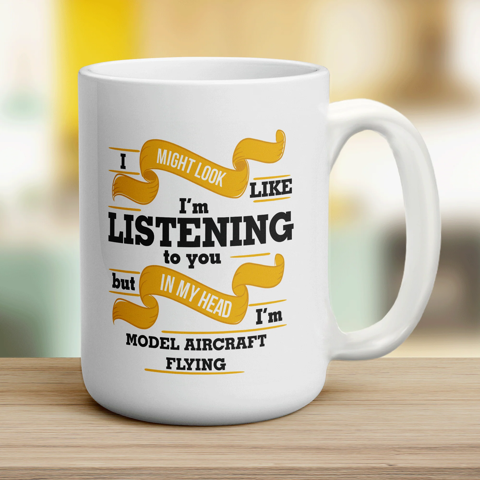 In My Head I'm Model Aircraft Flying Mug - Image 10